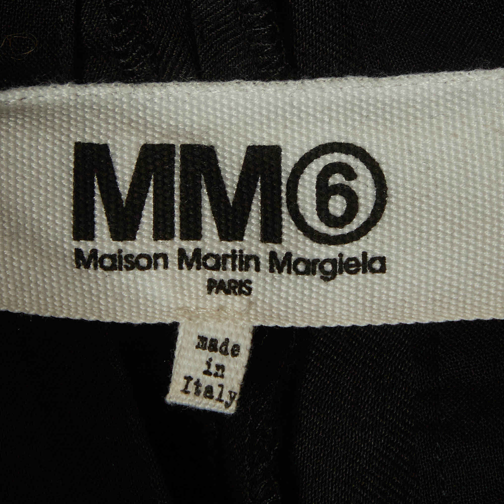 Maison Martin Margiela Black Gabardine Slim Fit Trousers