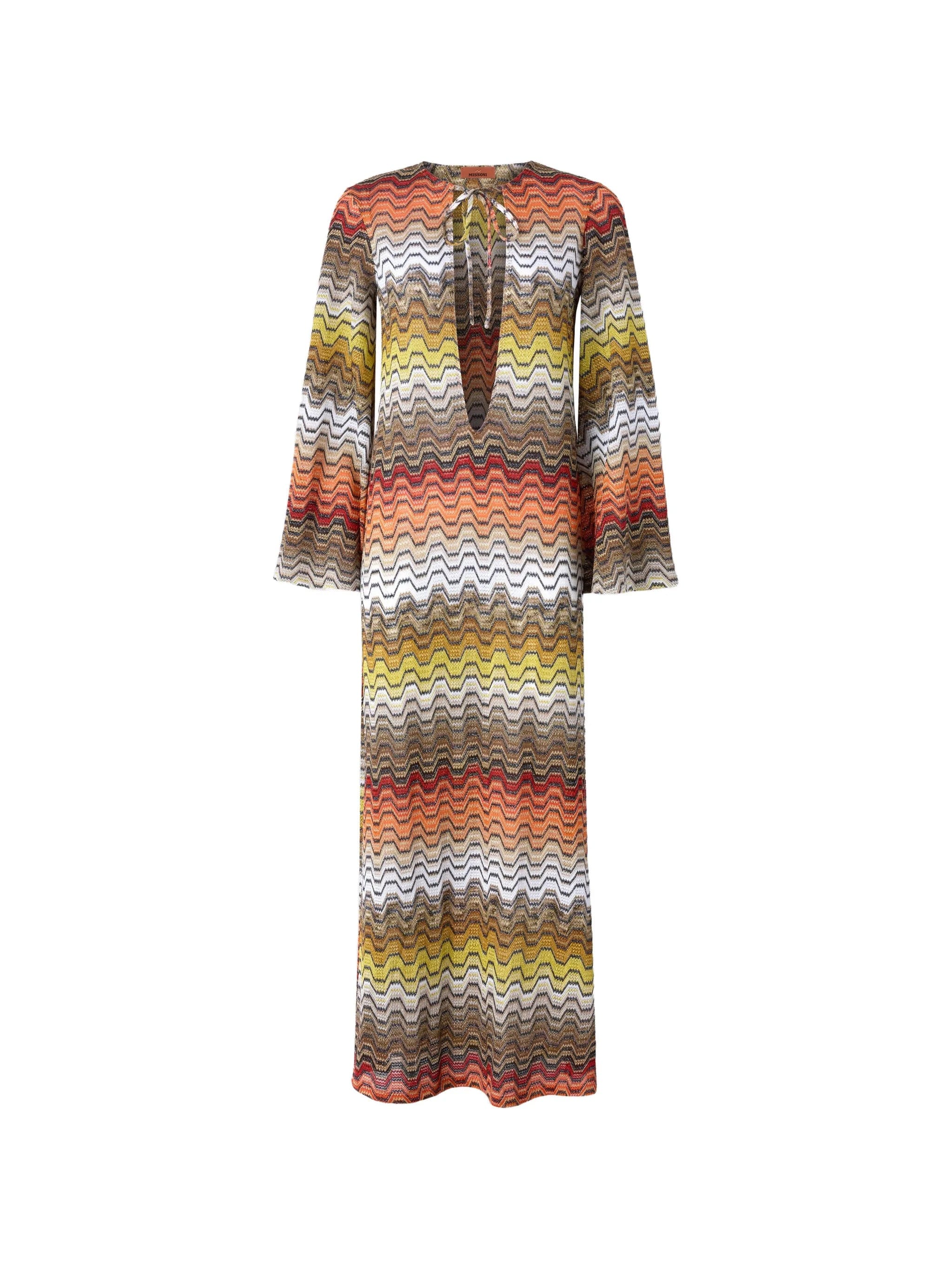 Missoni chevron - pattern maxi dress