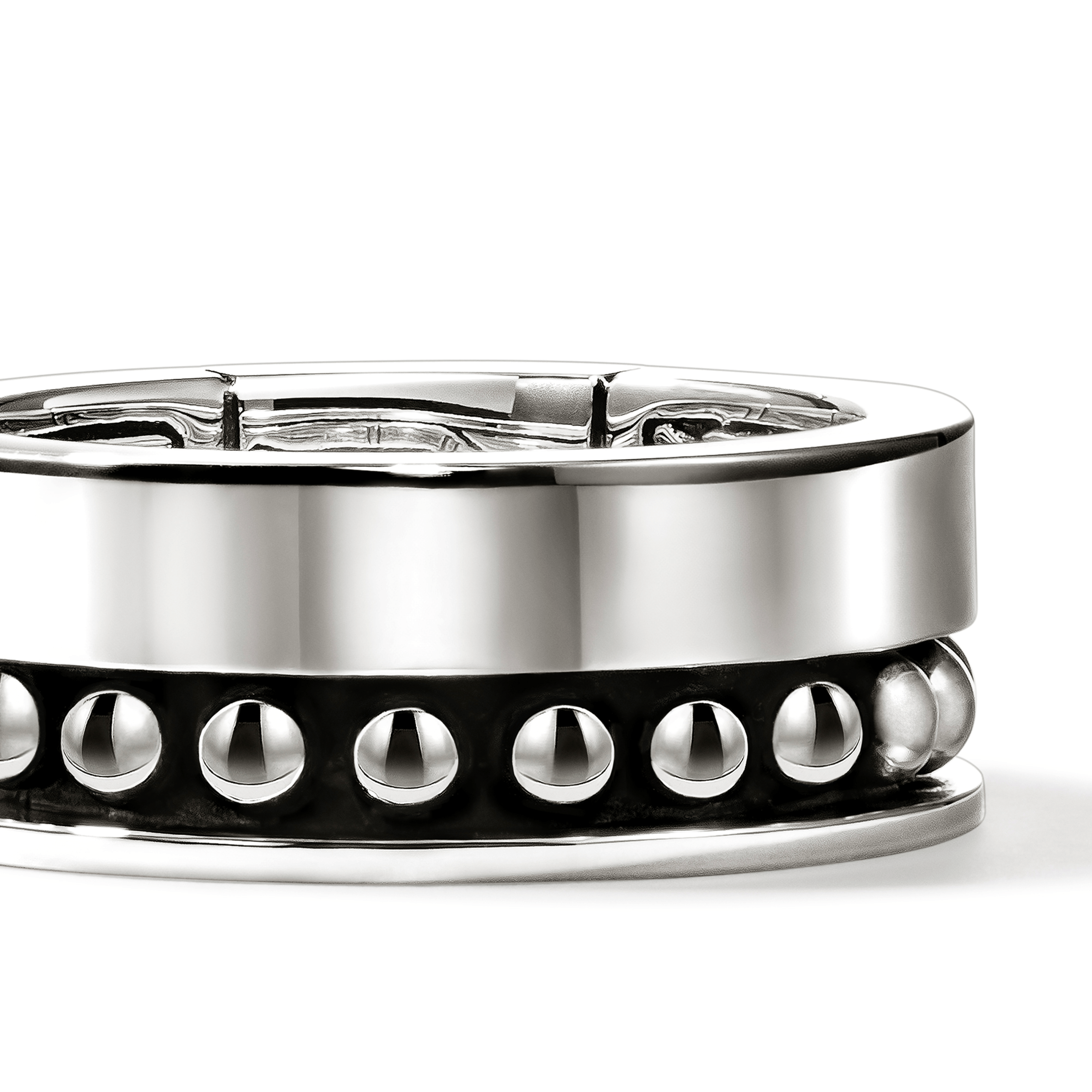 John Hardy Nailhead Sterling Silver Band, 9 mm