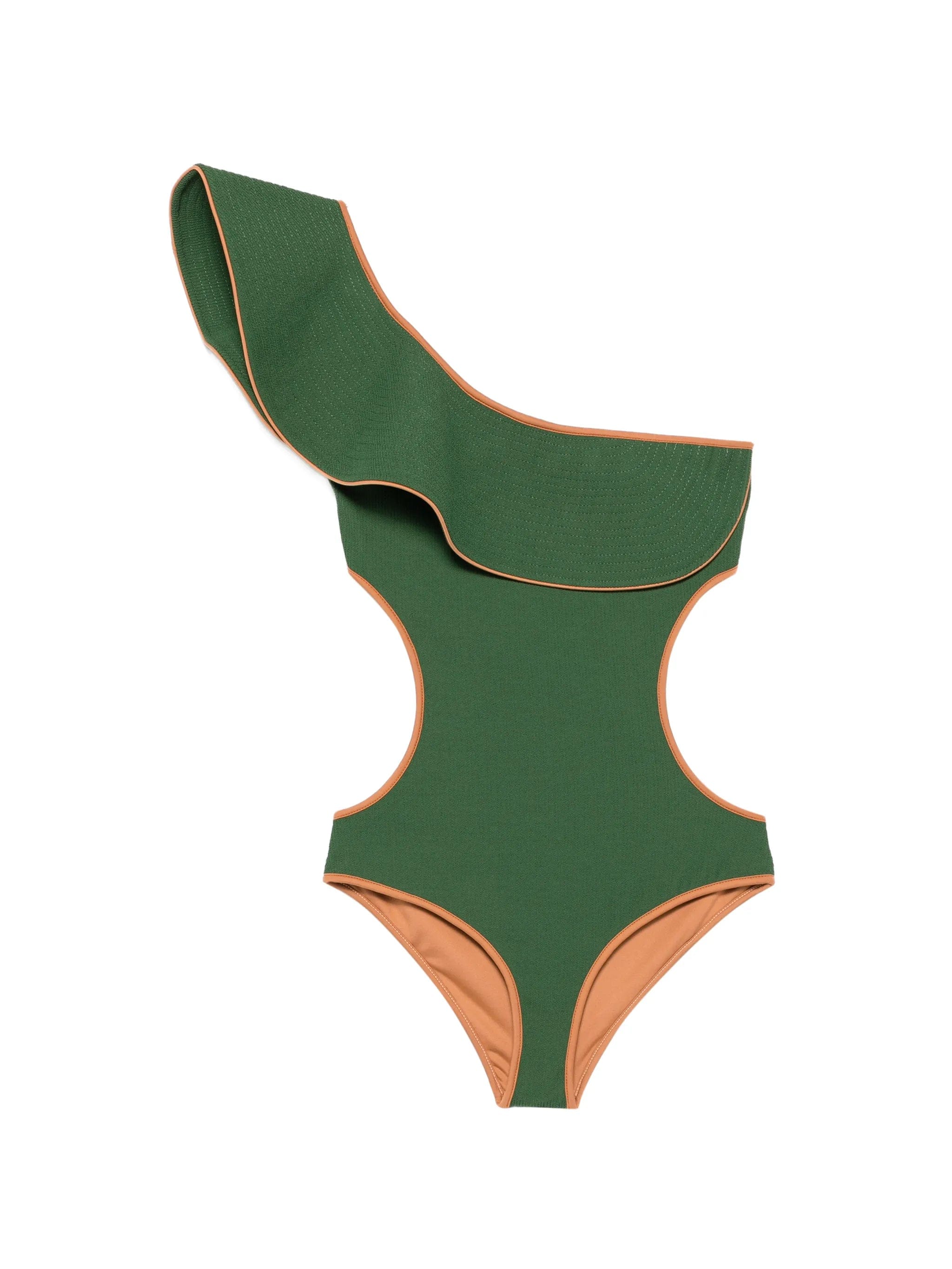 Johanna Ortiz Coastal Dream ruffled - detail swimsuit