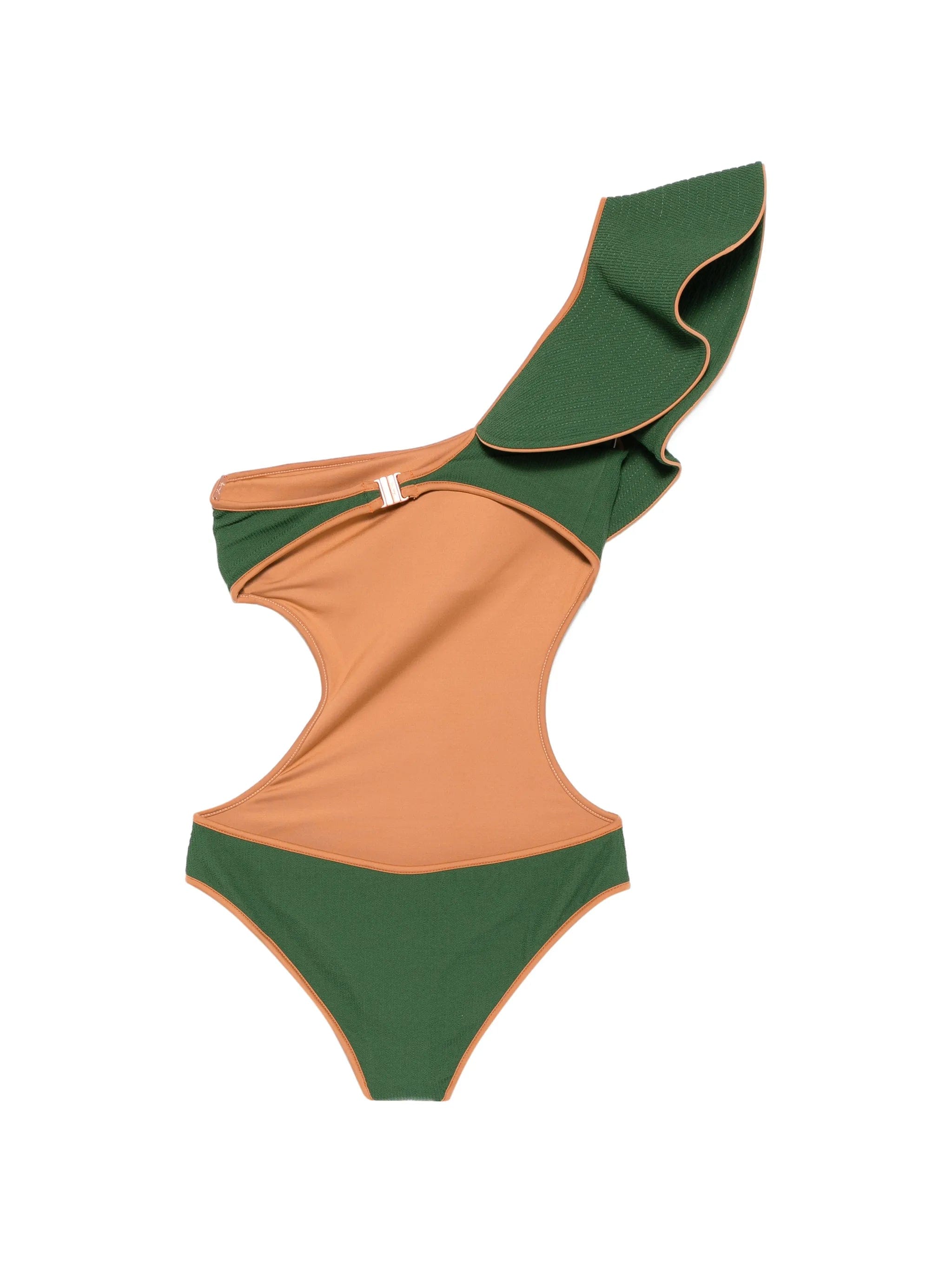 Johanna Ortiz Coastal Dream ruffled - detail swimsuit