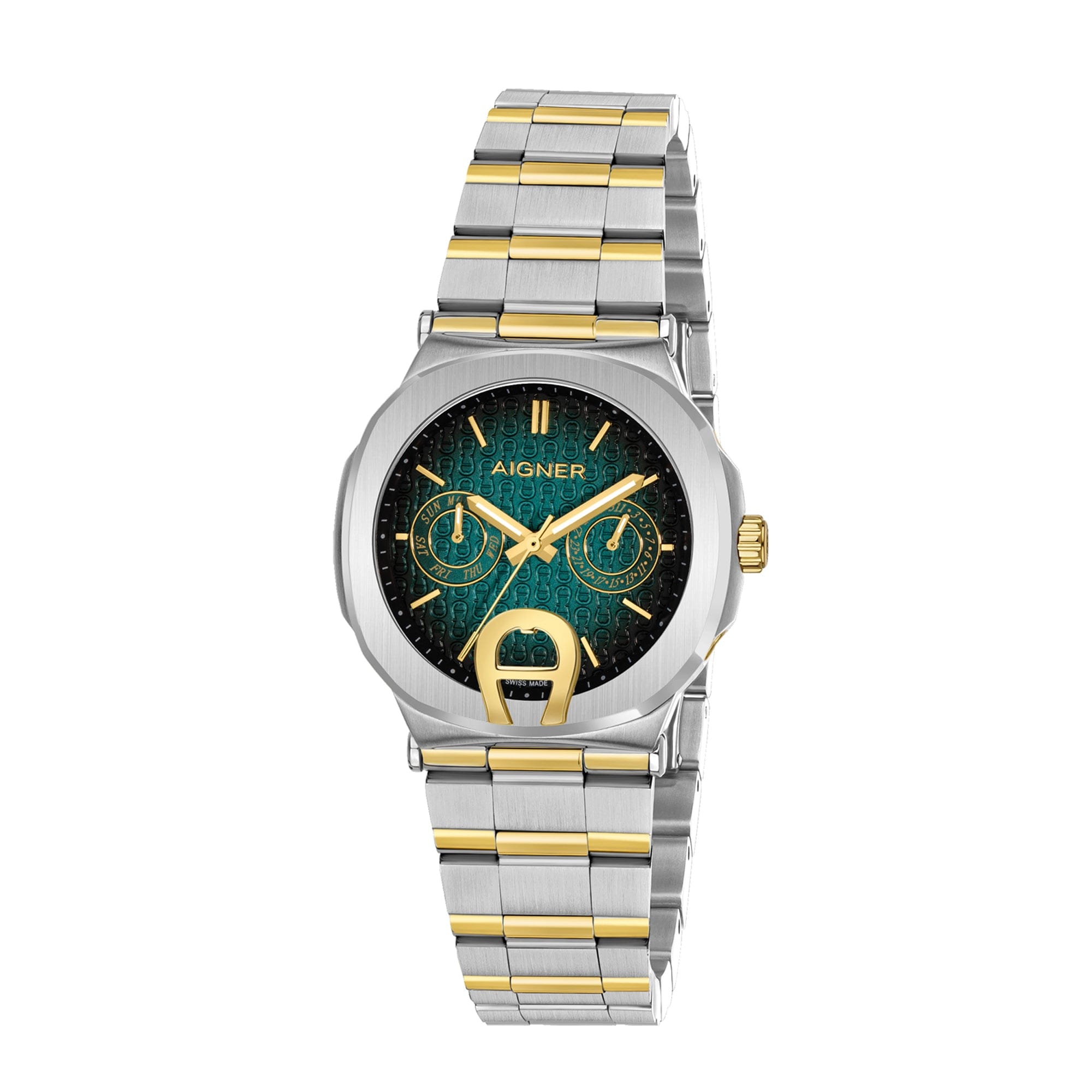 Aigner Women's Stainless Steel Case Bracelet Green Dial Watch