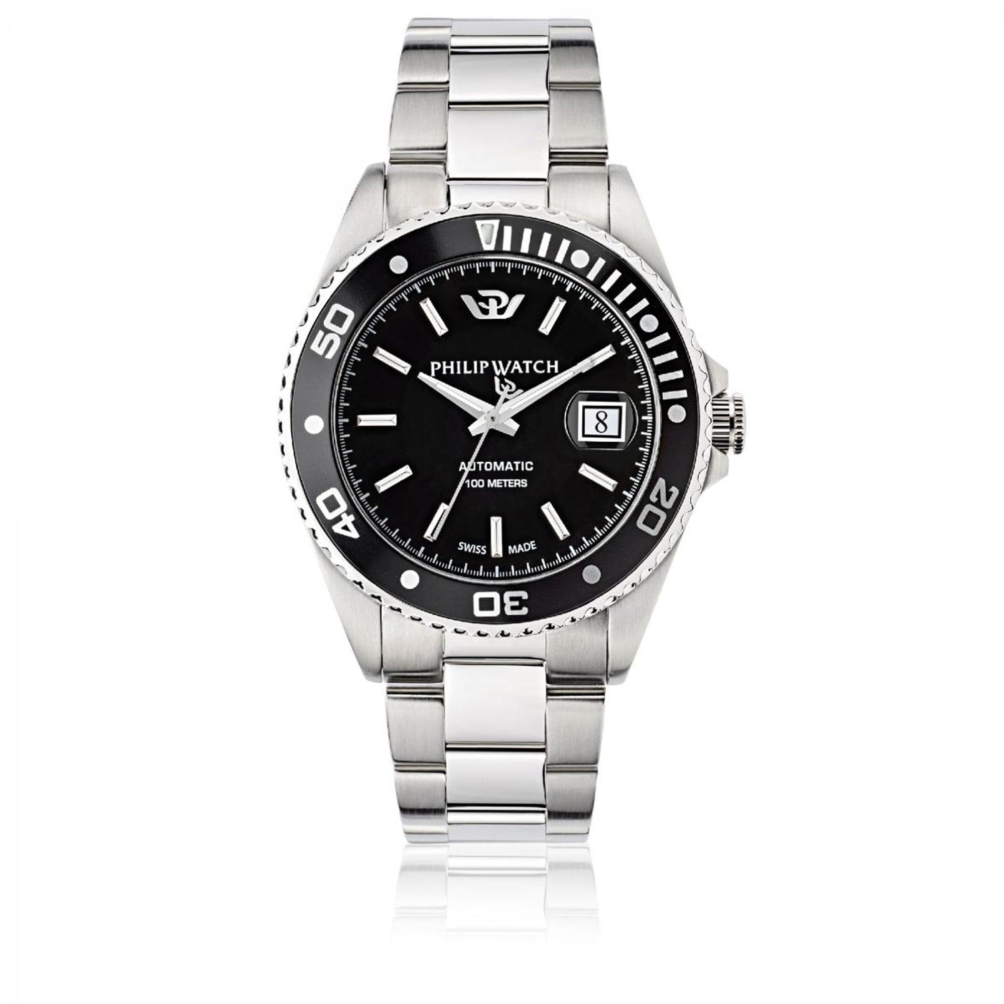 Philip WATCH CARIBE 42 mm AUTO BLACK DIAL BRACELET