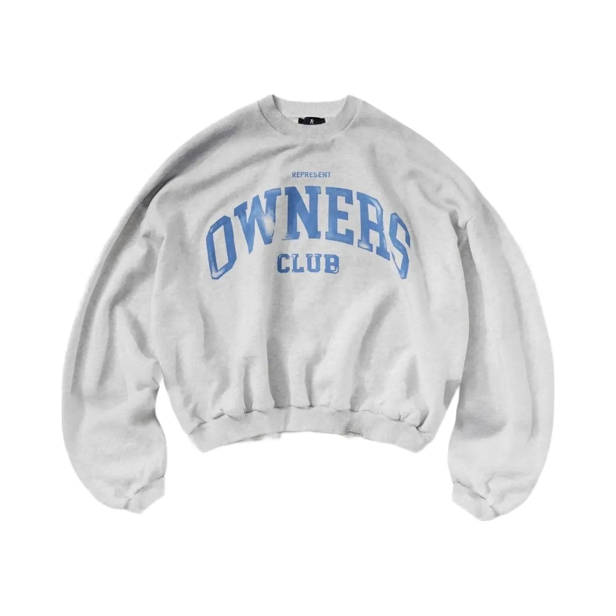 Owners Club Represent Fw25 Represent Owners Club Sweater Sprayed Ice Grey Marl