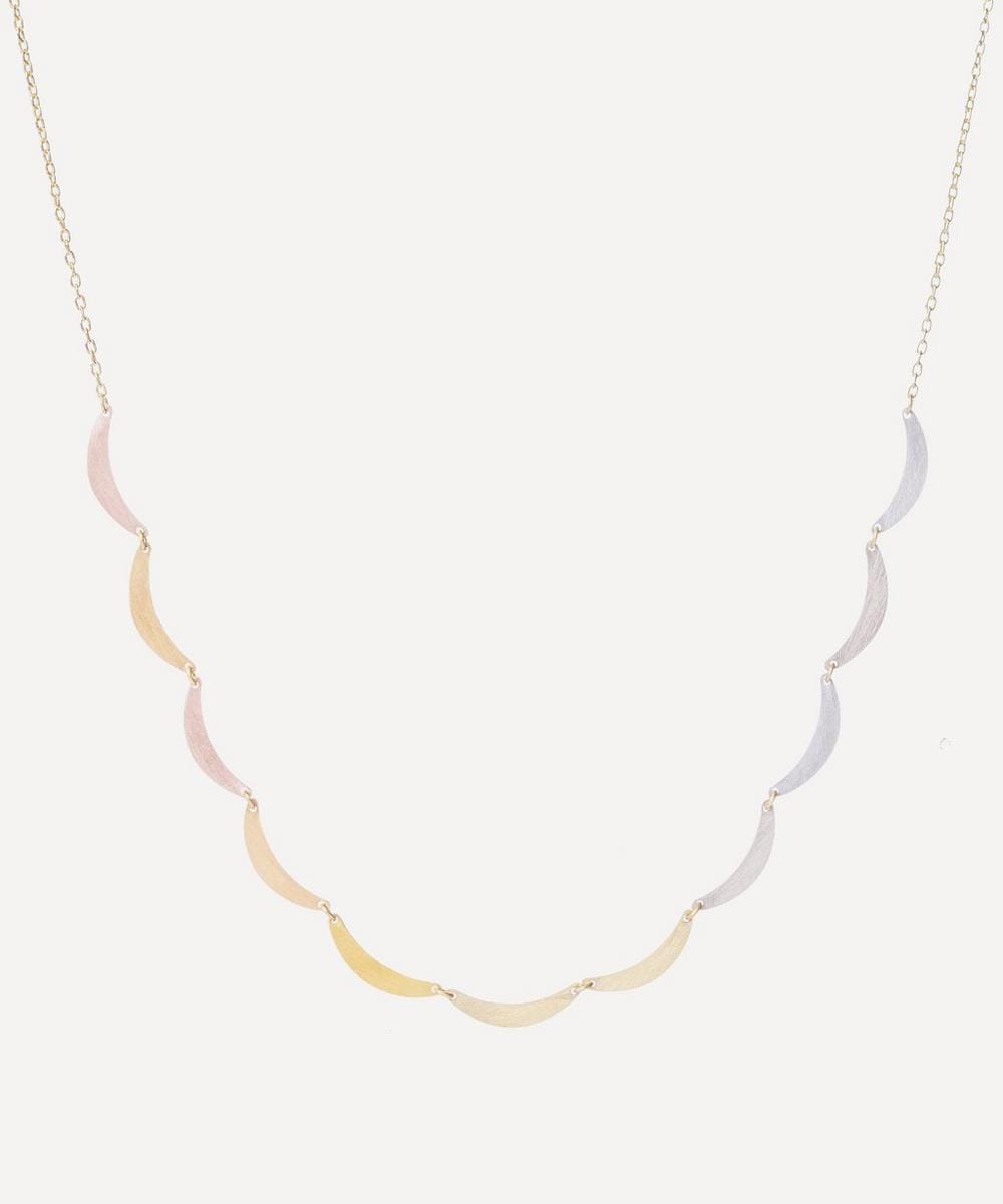 Sia Taylor 18ct - 24ct Gold Sunset Cloud Arc Necklace