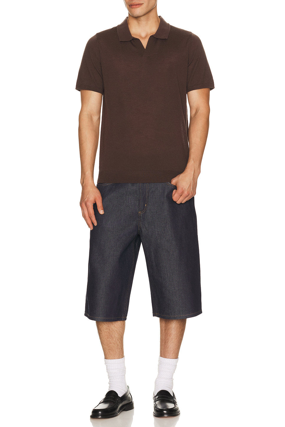 Agolde Fusion Skater Short in Undone