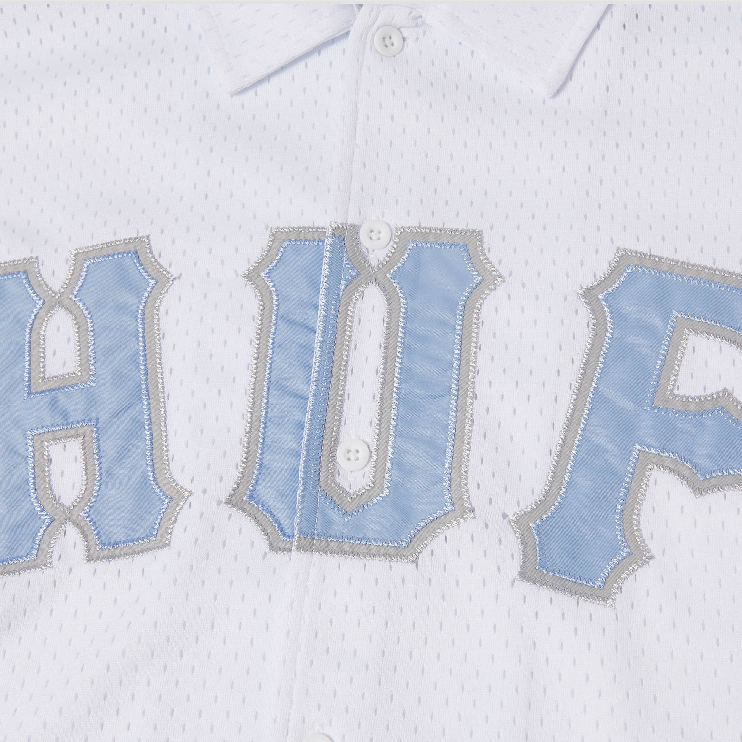 HUF Arch Mesh Button Up White