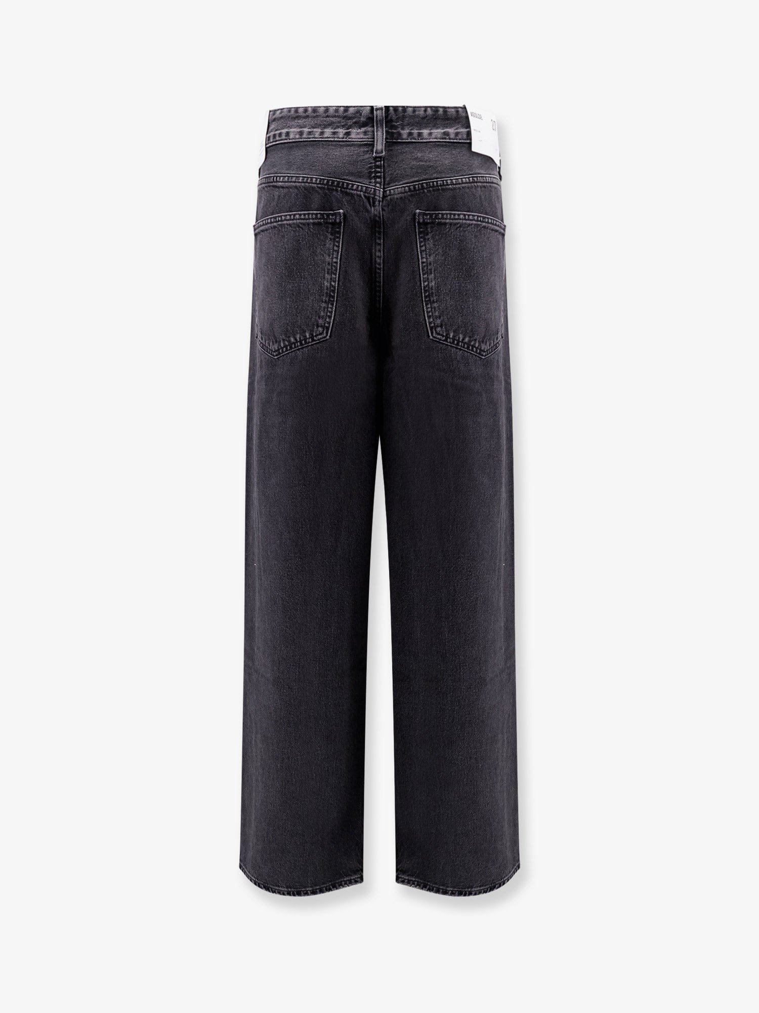 Agolde Vana Fold Jean regenerative black denim trousers
