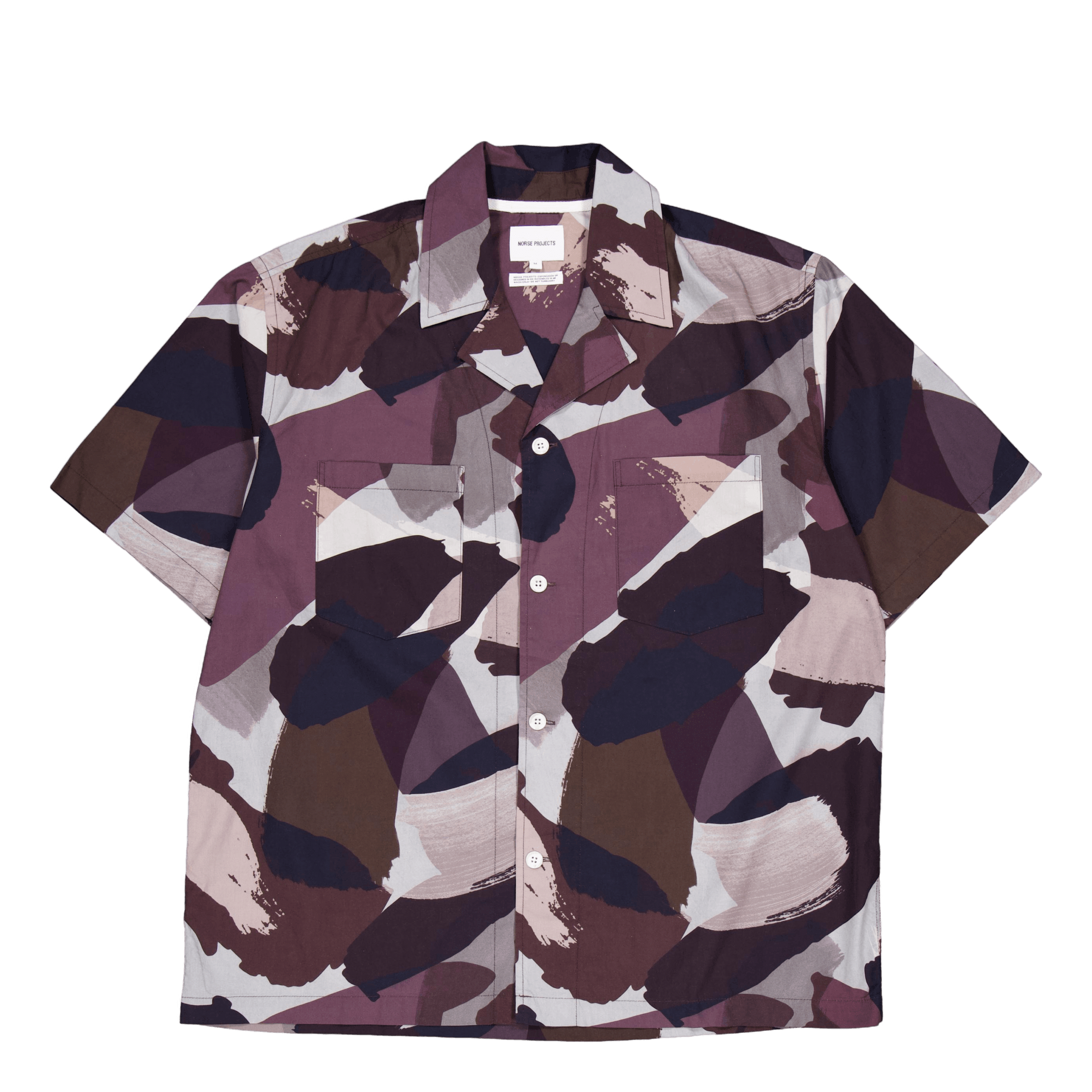 Norse Projects Mads Relaxed Camo Shirt Ss Espresso