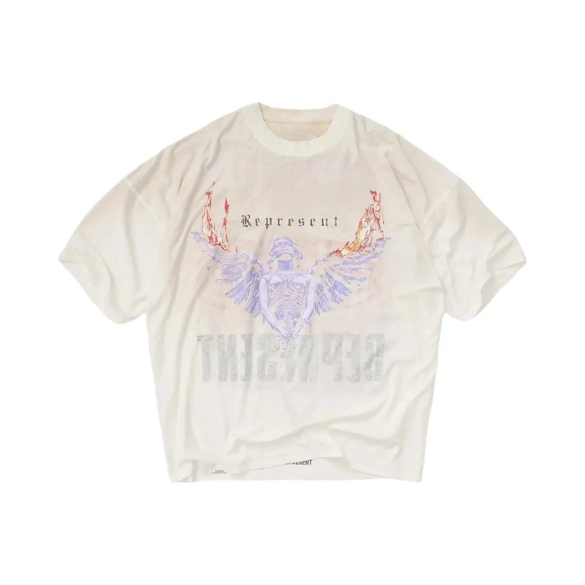 REVERSIBLE Represent Reversible Living Legacy Tour T-Shirt Flat White