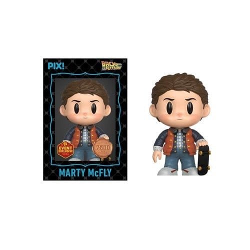 Thrilljoy Pix! Back to the Future Marty McFly with Skateboard Vinyl Figure - 2026 Convention Exclusive