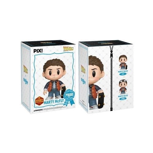 Thrilljoy Pix! Back to the Future Marty McFly with Skateboard Vinyl Figure - 2026 Convention Exclusive