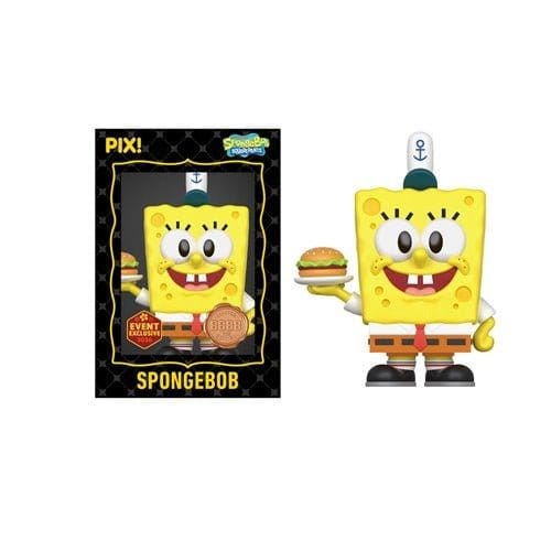 Thrilljoy Pix! SpongeBob SquarePants with Krabby Patty Vinyl Figure - 2026 Convention Exclusive