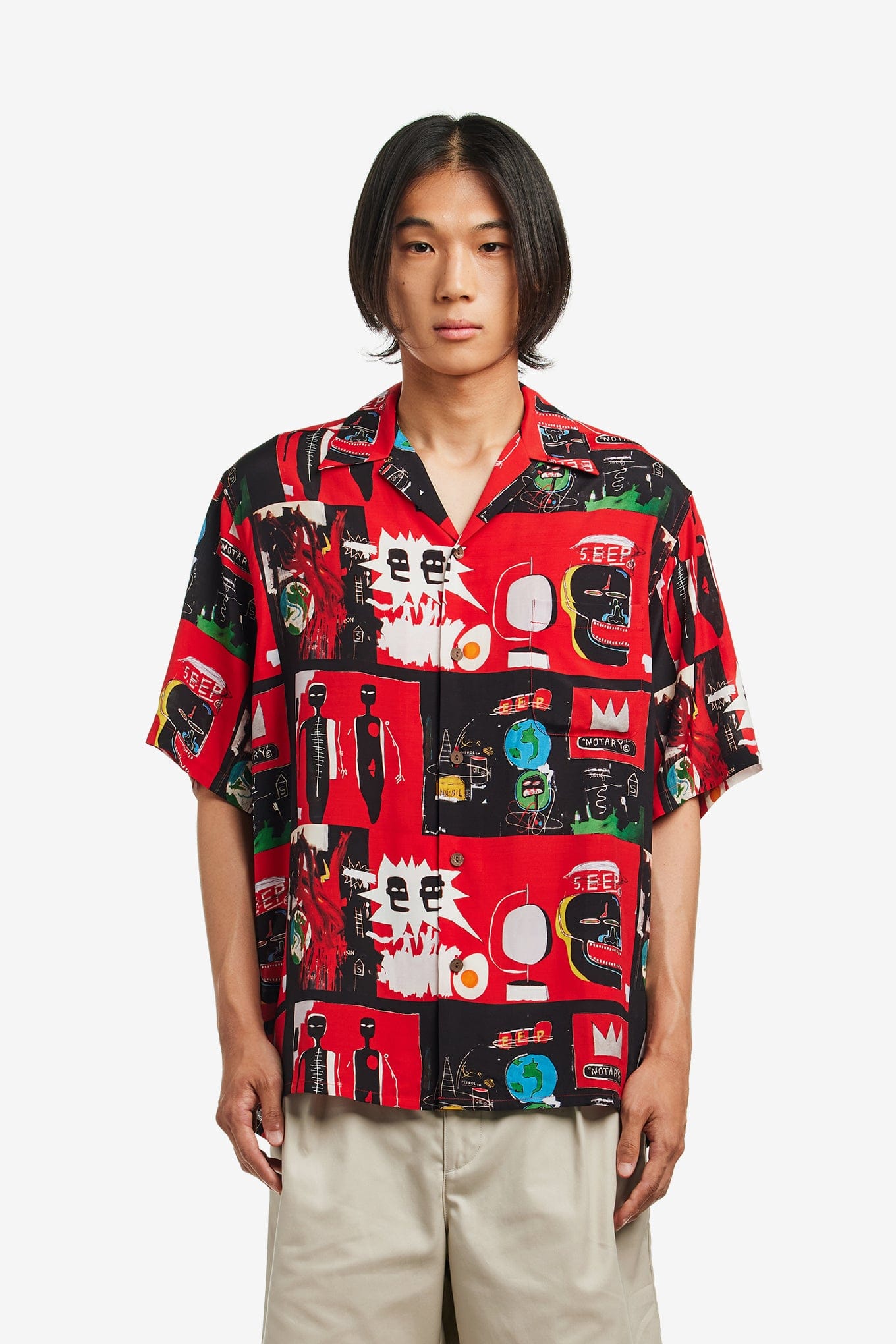 WACKO MARIA JEAN - MICHEL BASQUIAT / S/S HAWAIIAN SHIRT