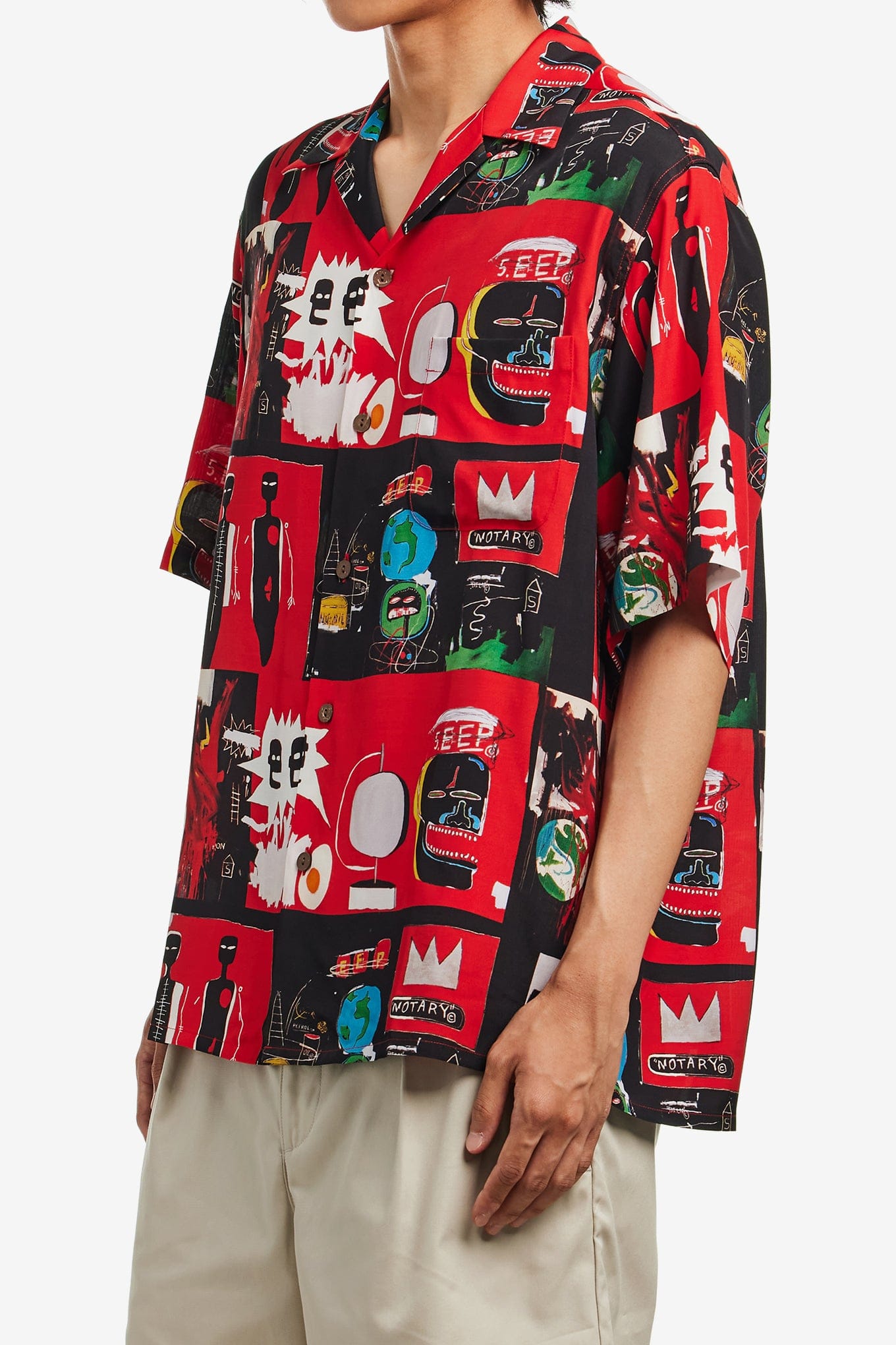 WACKO MARIA JEAN - MICHEL BASQUIAT / S/S HAWAIIAN SHIRT