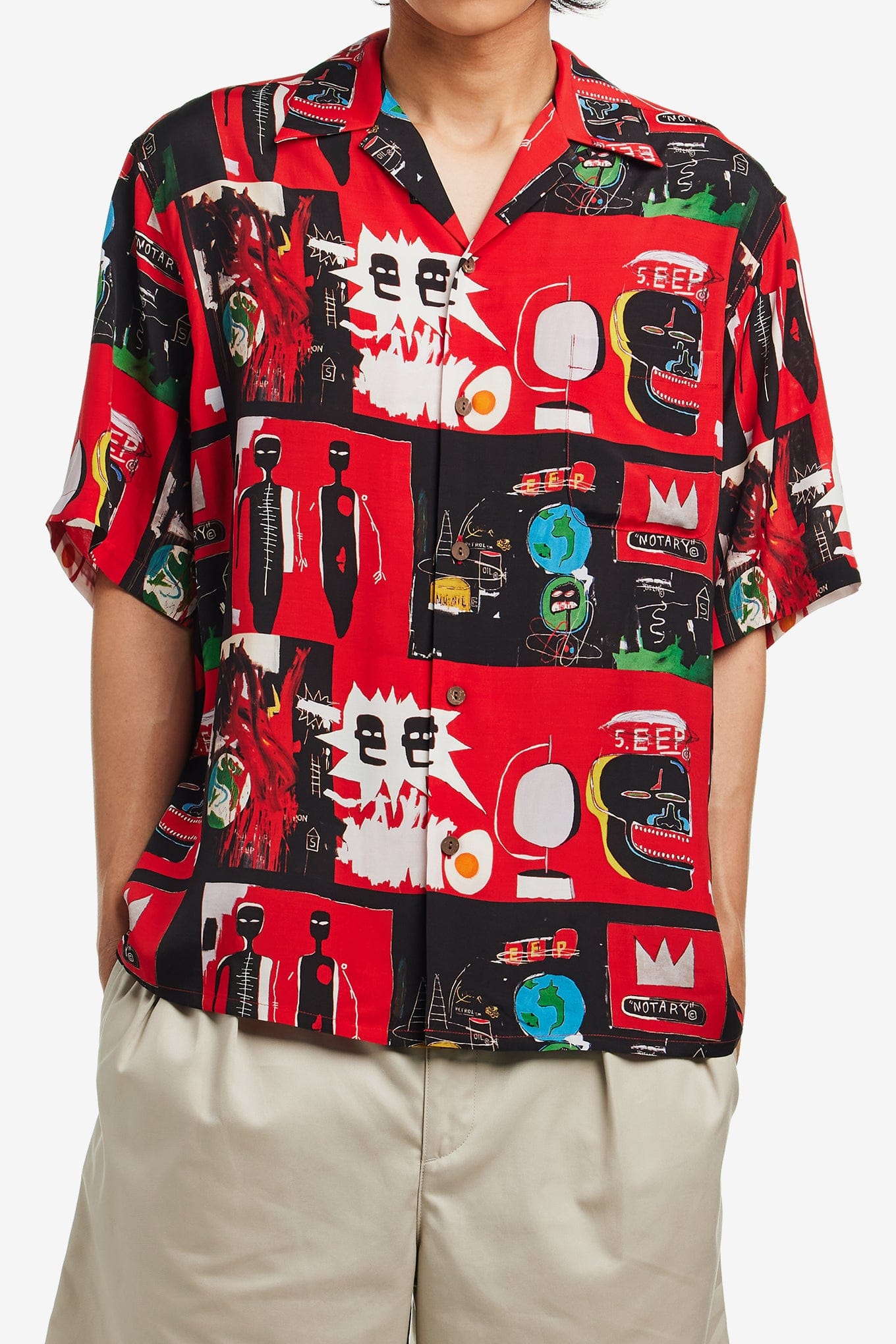 WACKO MARIA JEAN - MICHEL BASQUIAT / S/S HAWAIIAN SHIRT