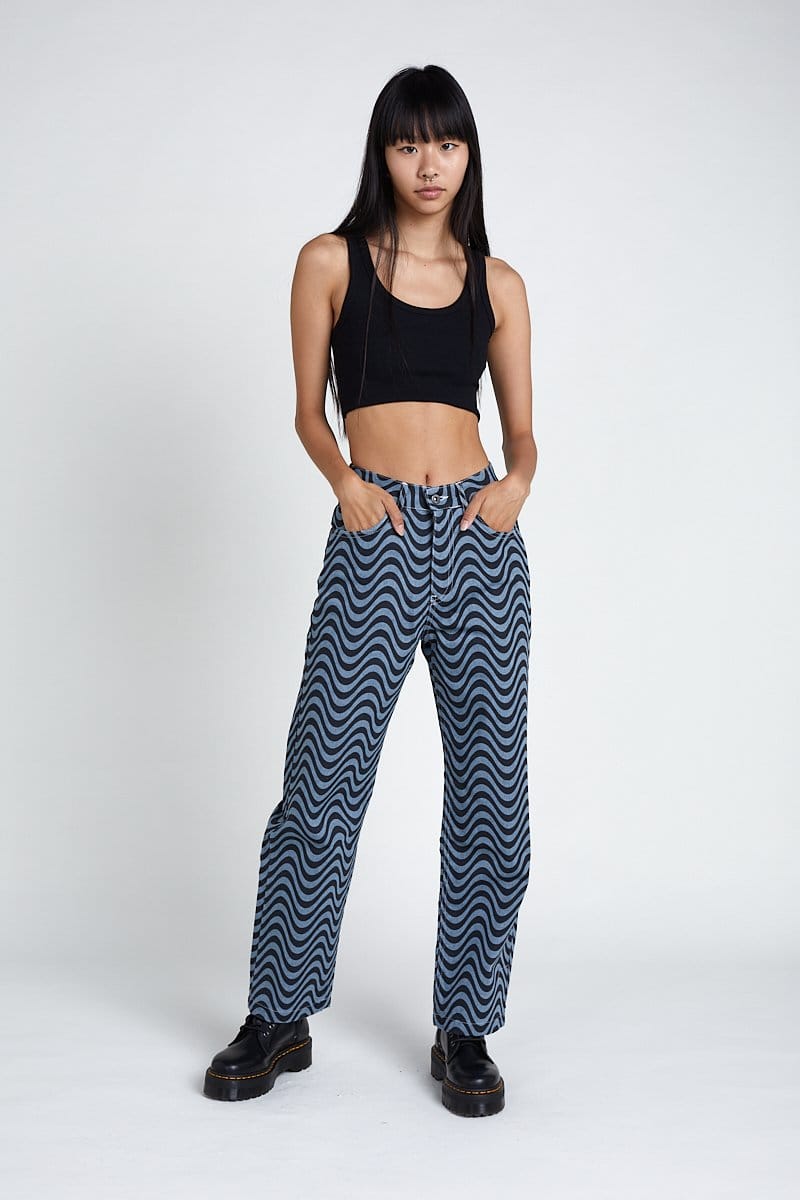 The Ragged Priest Wave Jean, Blue