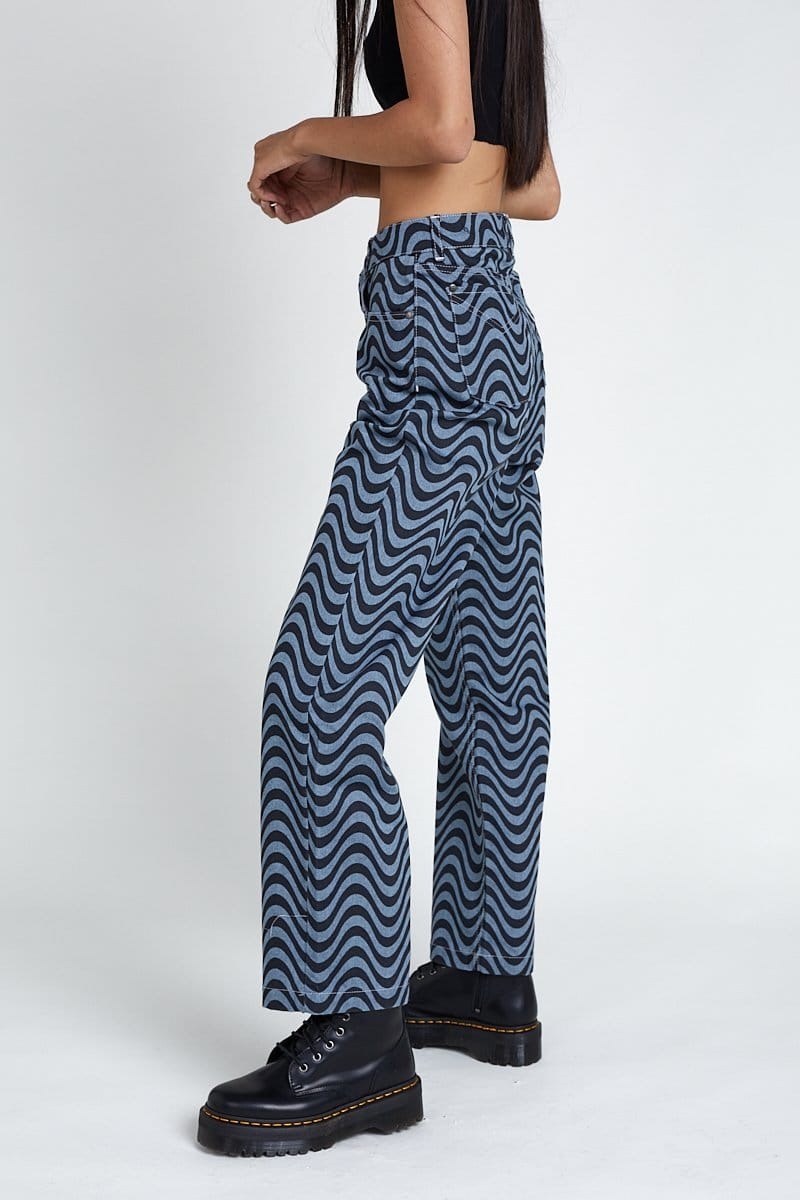 The Ragged Priest Wave Jean, Blue