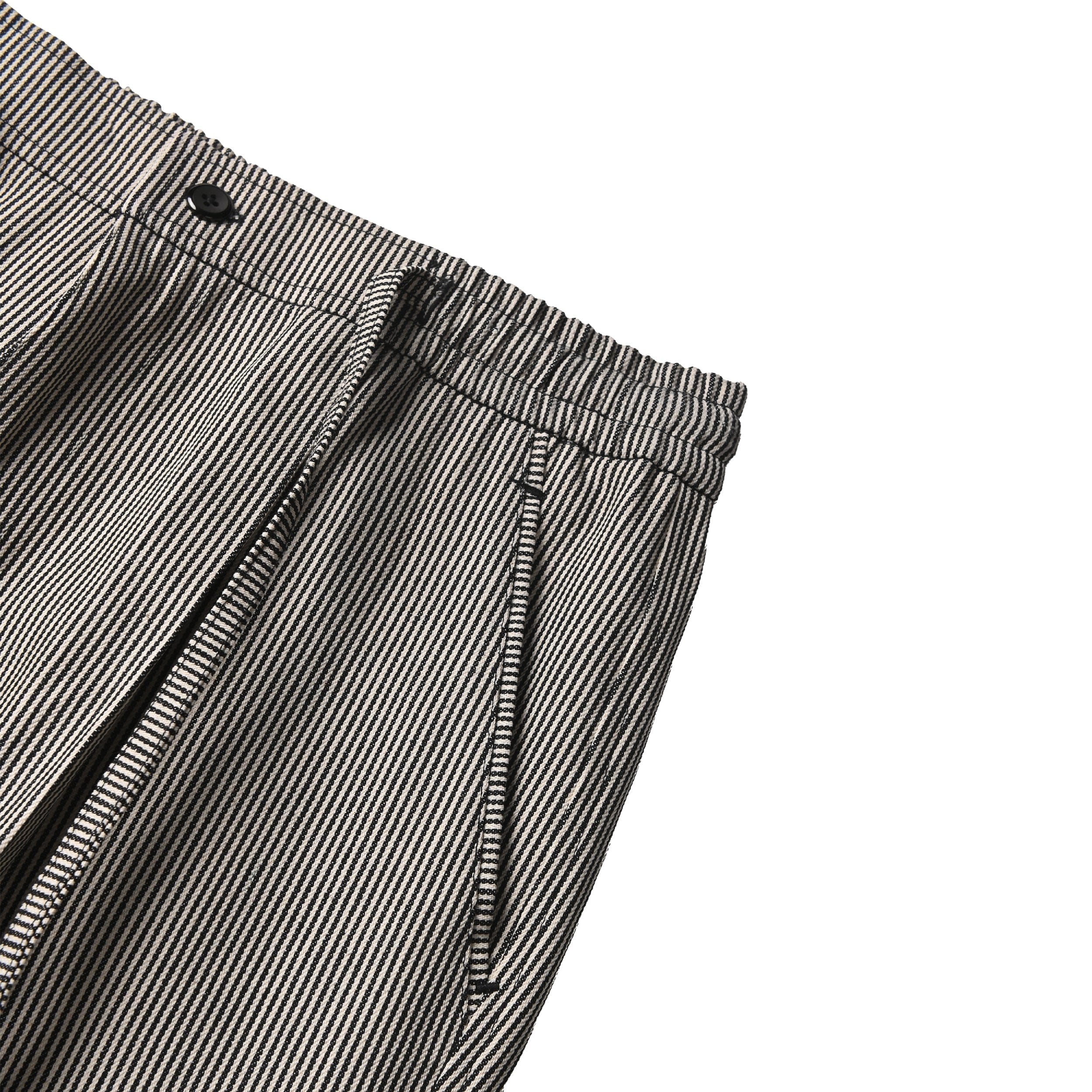 Quiet Under None Stripe Pants - Indigo Greige