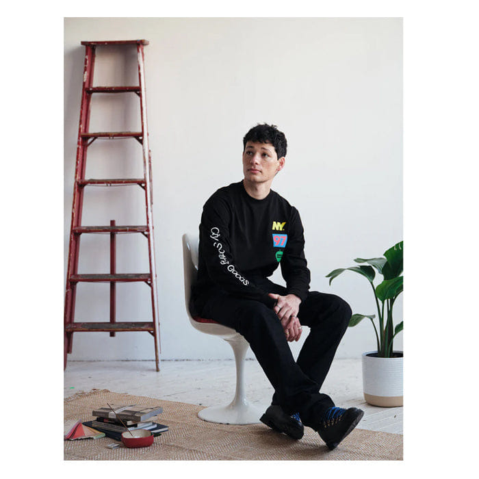 ONLY NY LINEUP LONG SLEEVE T - SHIRT
