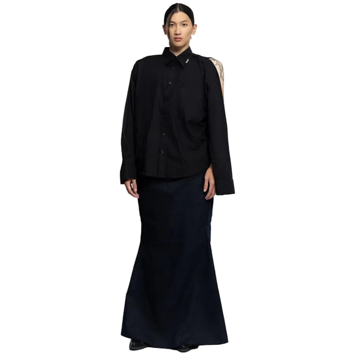 BLANC Studio TILT MAXI SKIRT BLUE DENIM