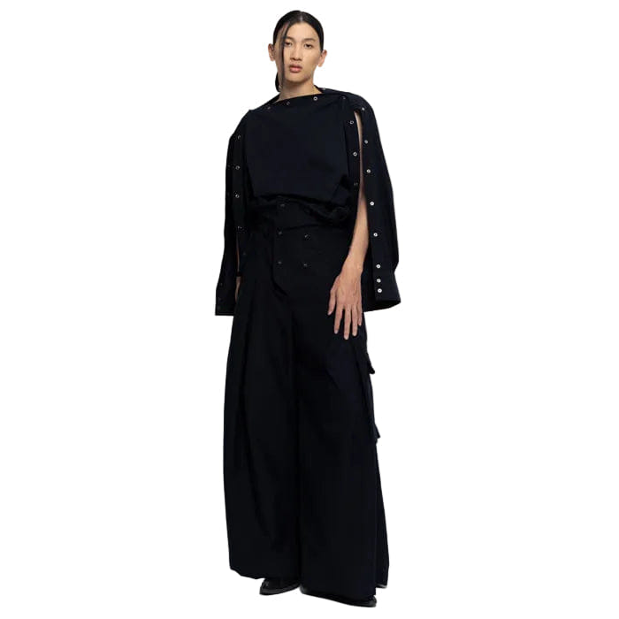 BLANC Studio TRENCH TROUSERS NAVY