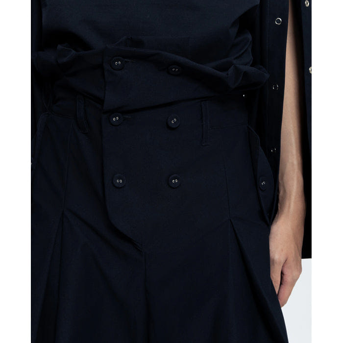 BLANC Studio TRENCH TROUSERS NAVY