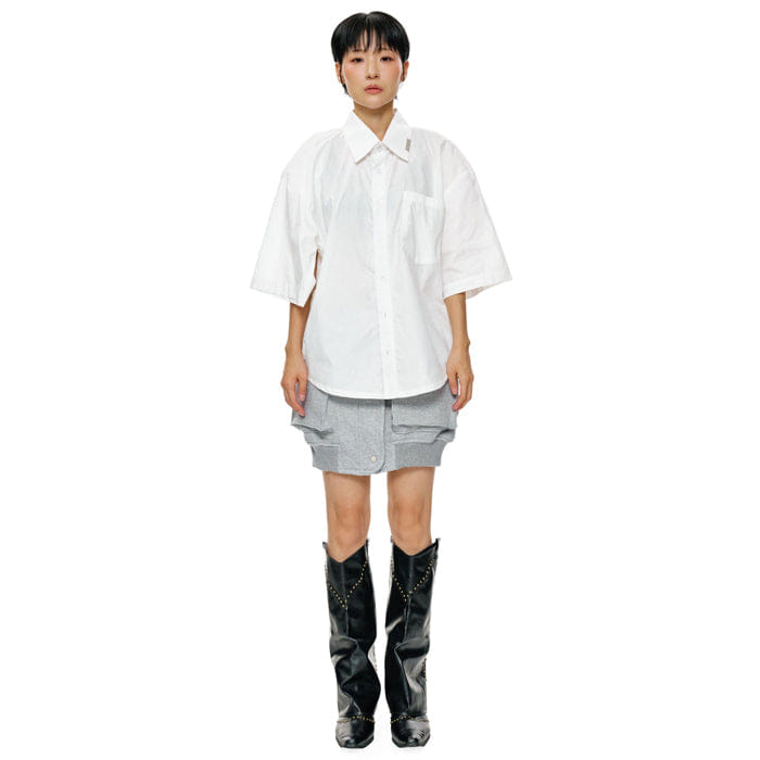 BLANC Studio CANOPY OVERSIZE SHORT SLEEVE WHITE