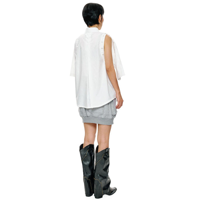 BLANC Studio CANOPY OVERSIZE SHORT SLEEVE WHITE