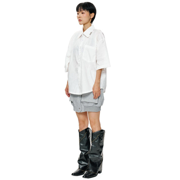 BLANC Studio CANOPY OVERSIZE SHORT SLEEVE WHITE