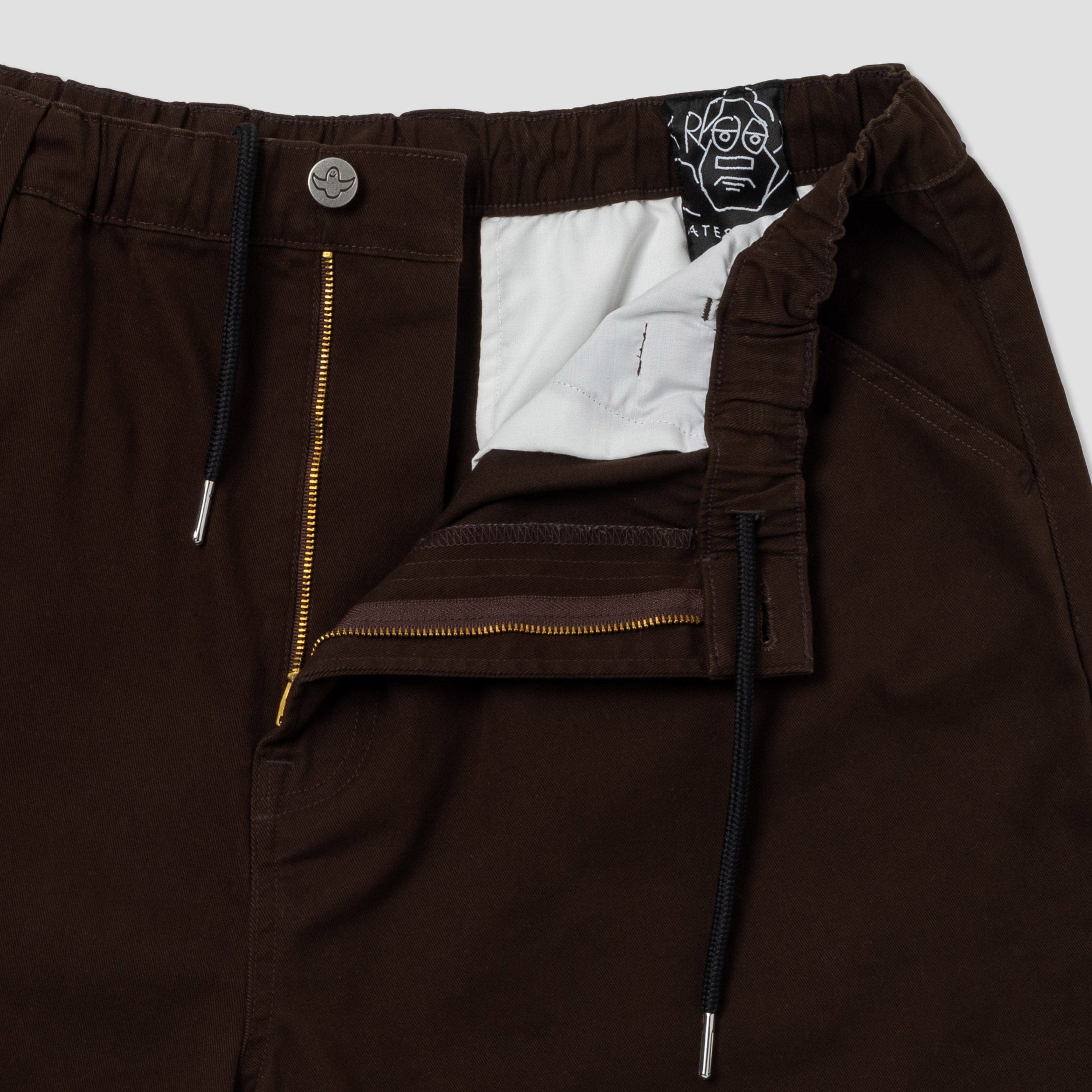 Krooked Eyes Twill Short Brown