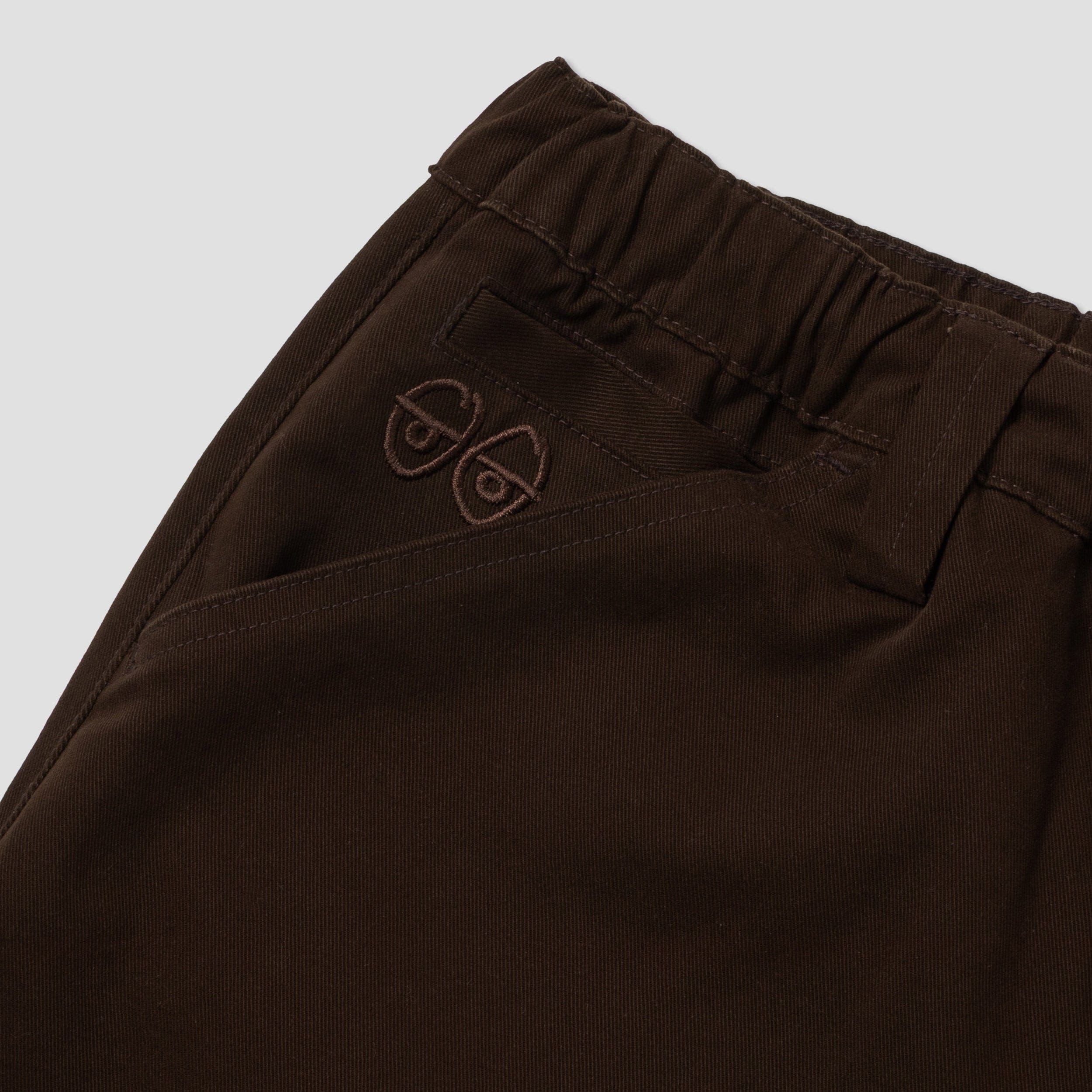 Krooked Eyes Twill Short Brown