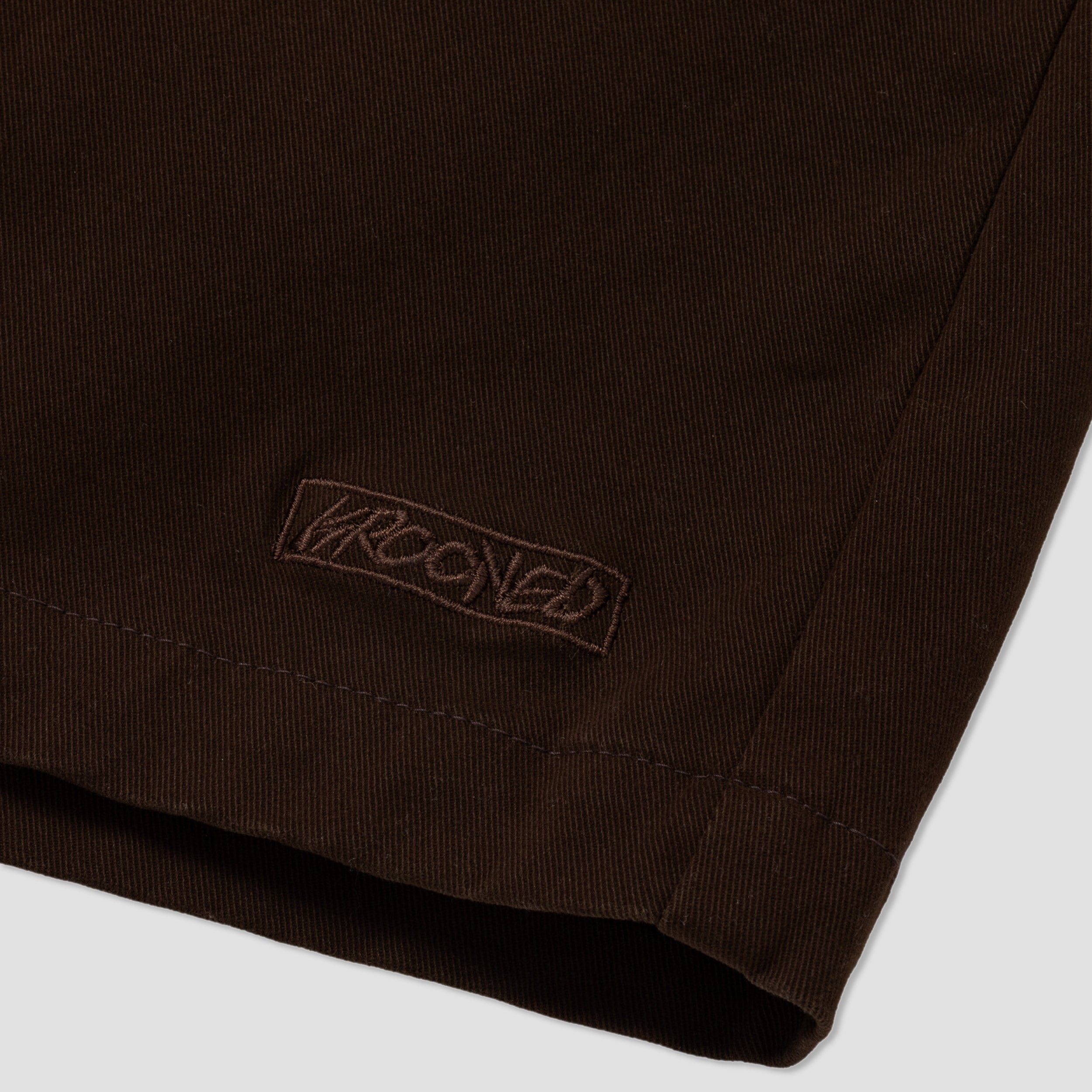Krooked Eyes Twill Short Brown