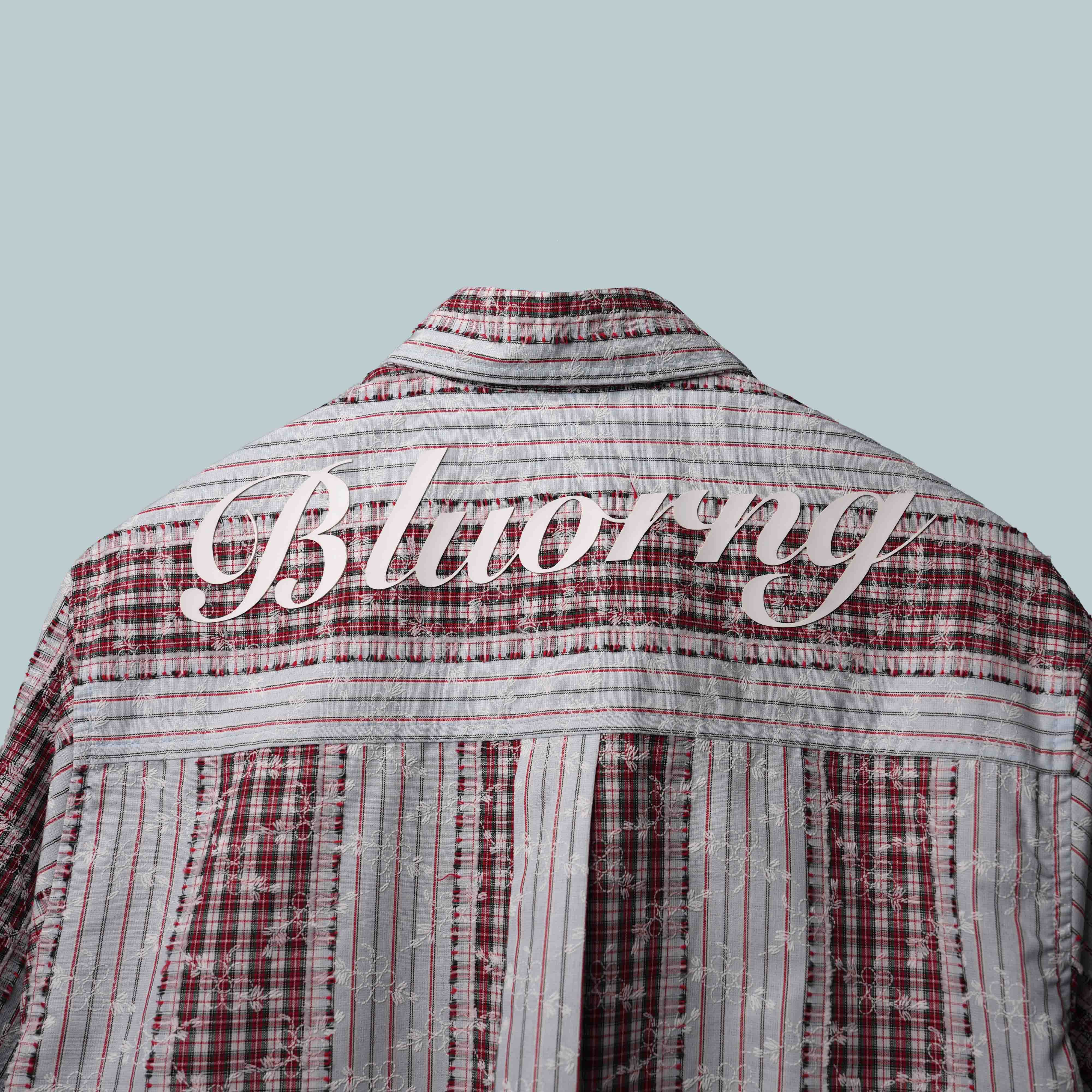 And Red Plaid And Petals Shirt