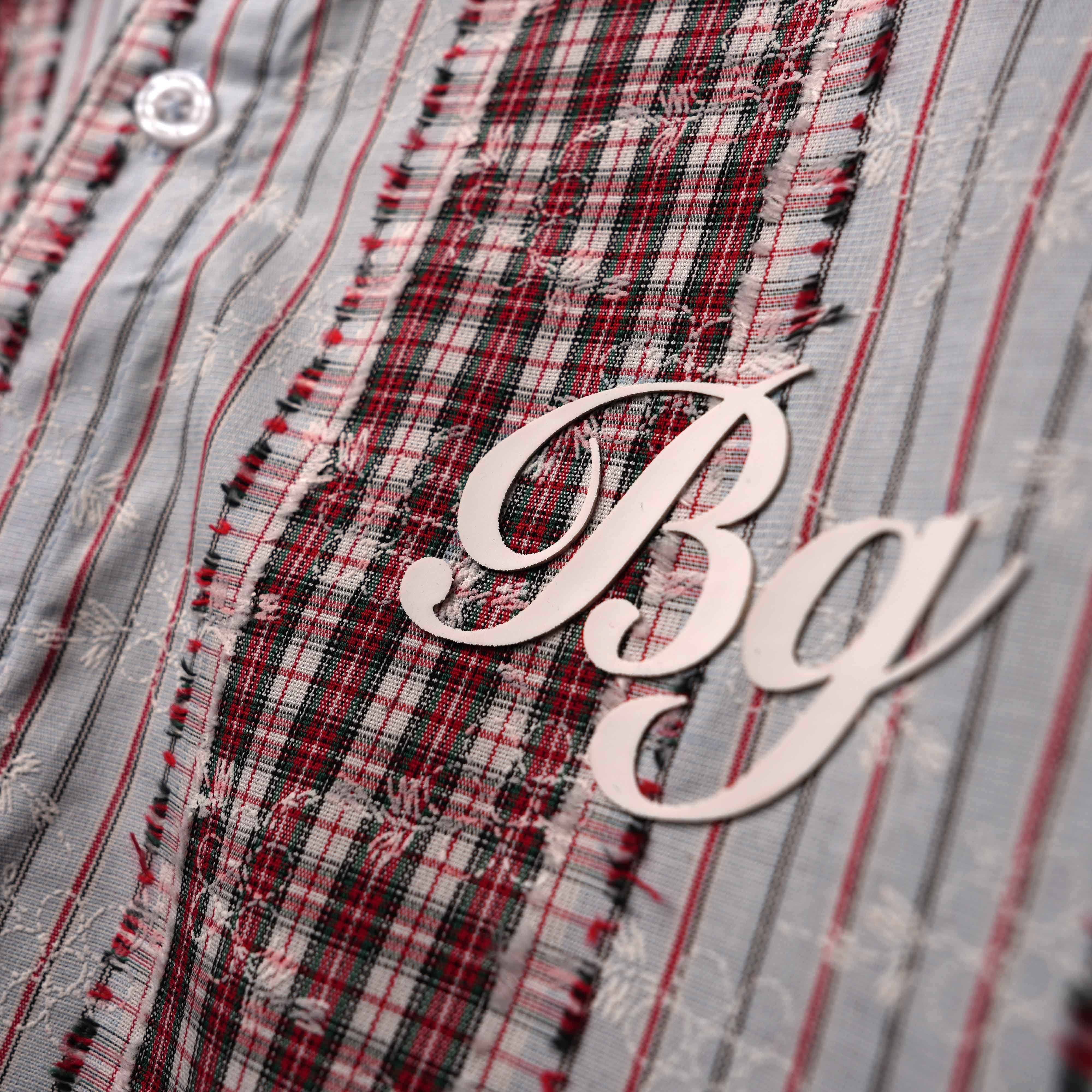 And Red Plaid And Petals Shirt