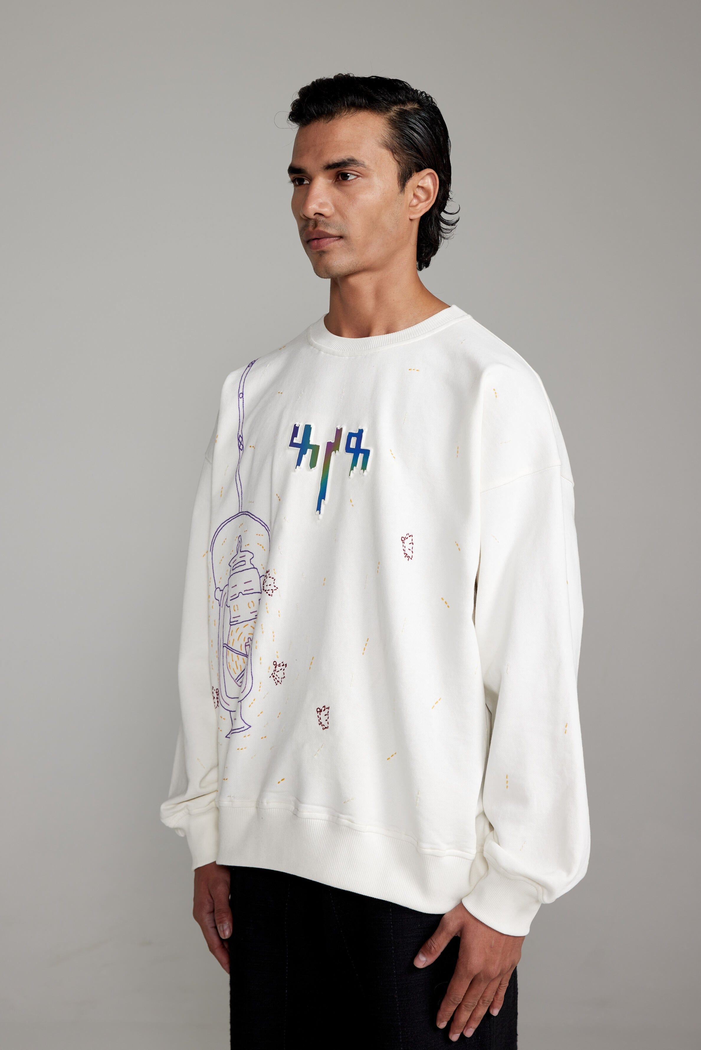 F A R A K Shama - Parvana Embroidered Sweatshirt