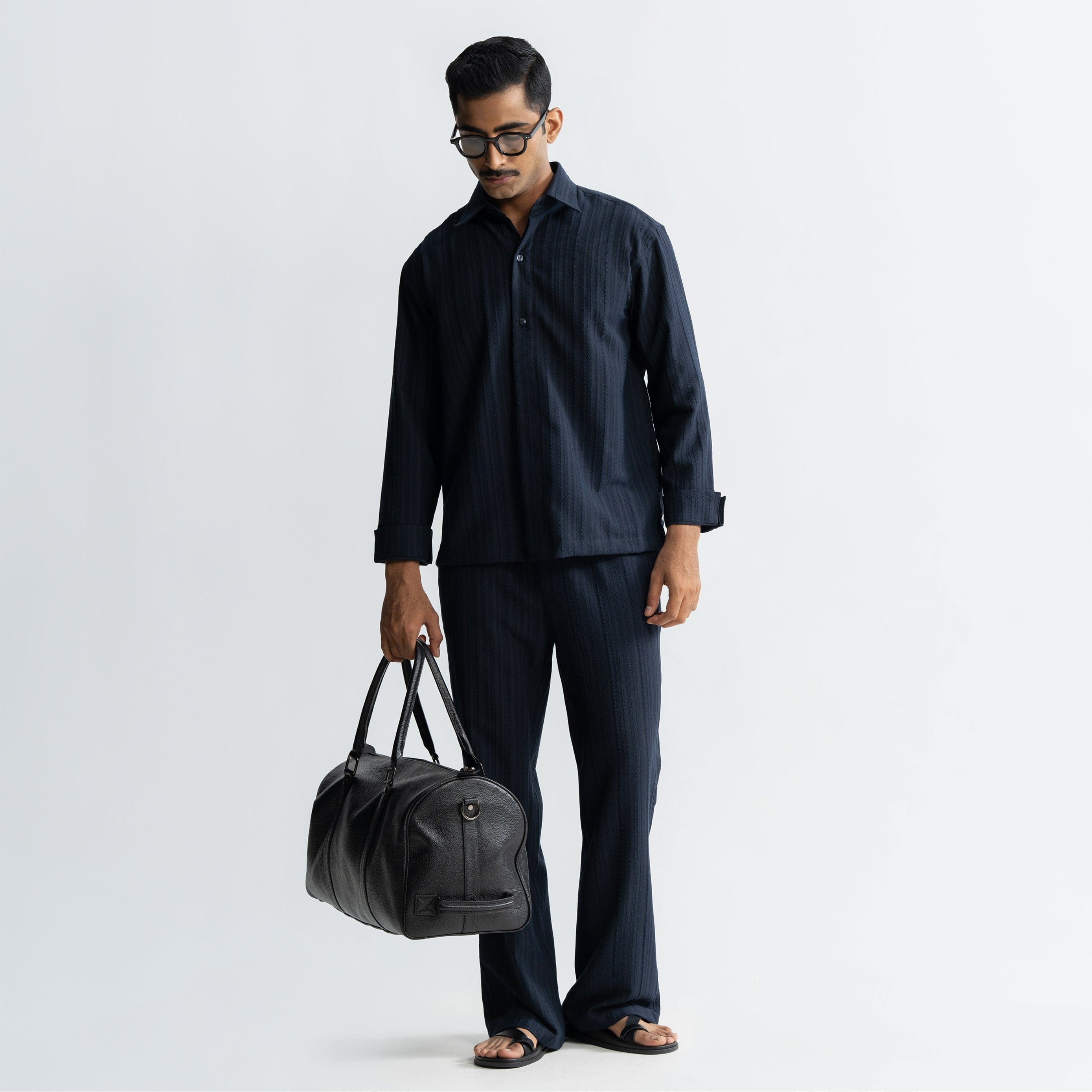 Warping Theories TWINE PANTS - NAVY