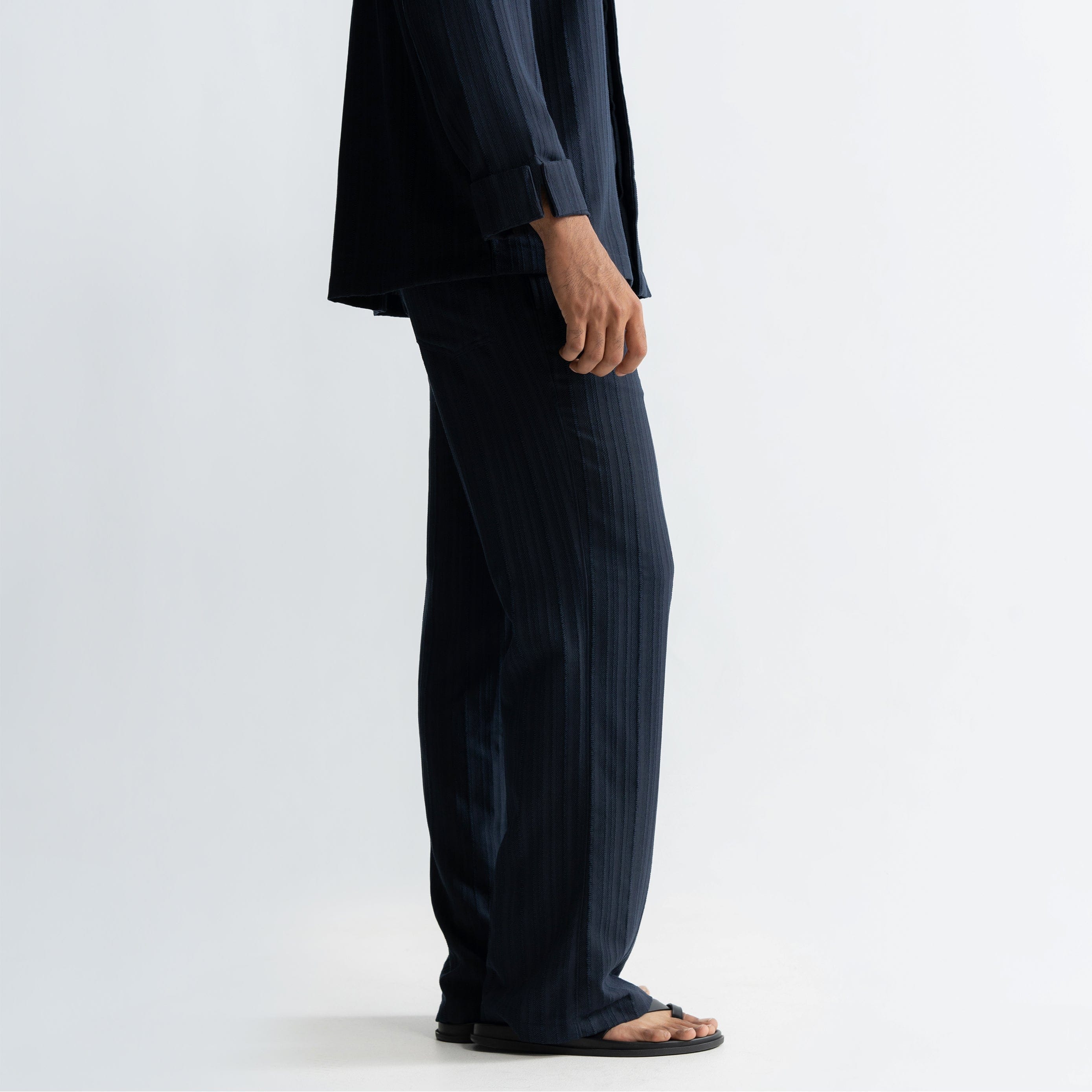Warping Theories TWINE PANTS - NAVY