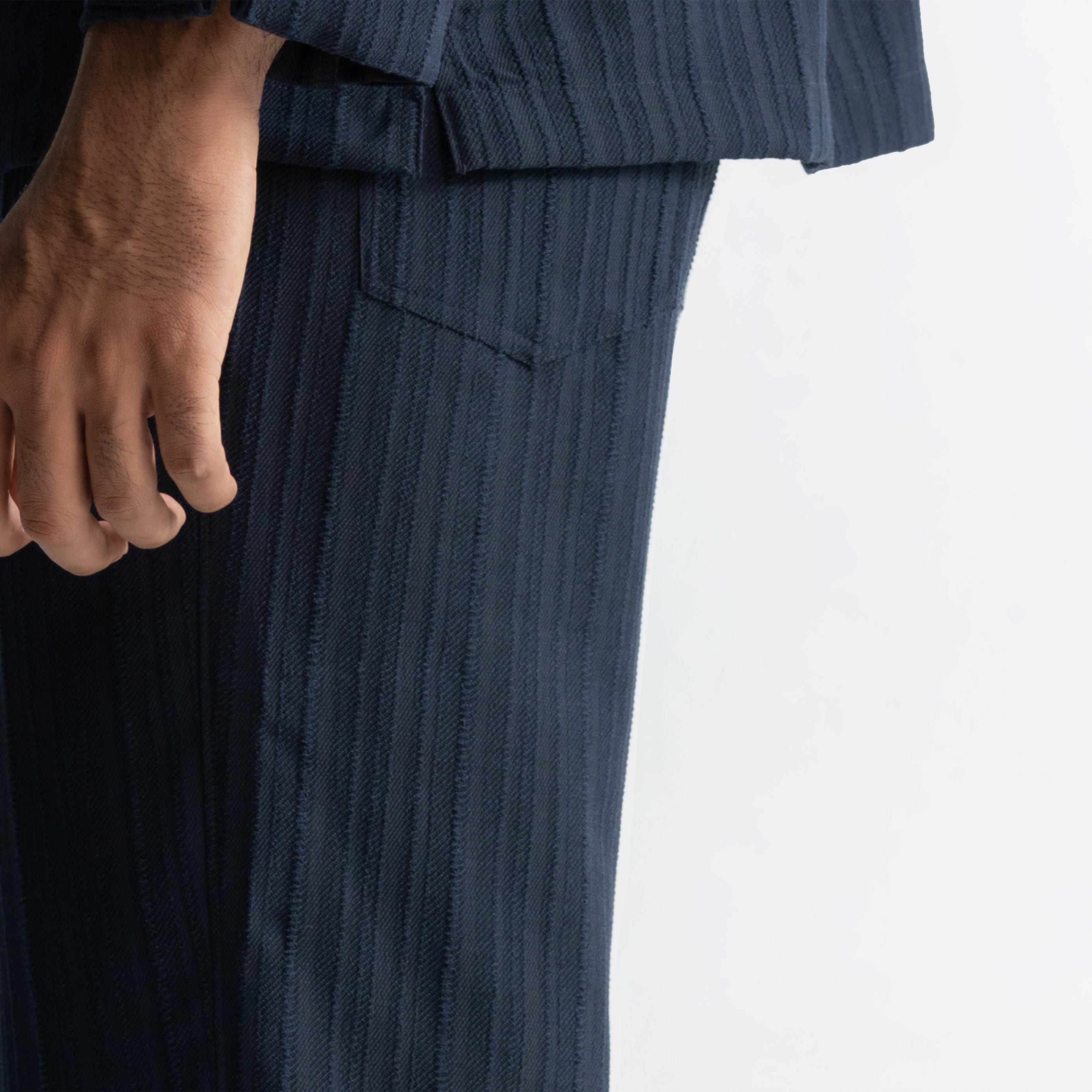 Warping Theories TWINE PANTS - NAVY