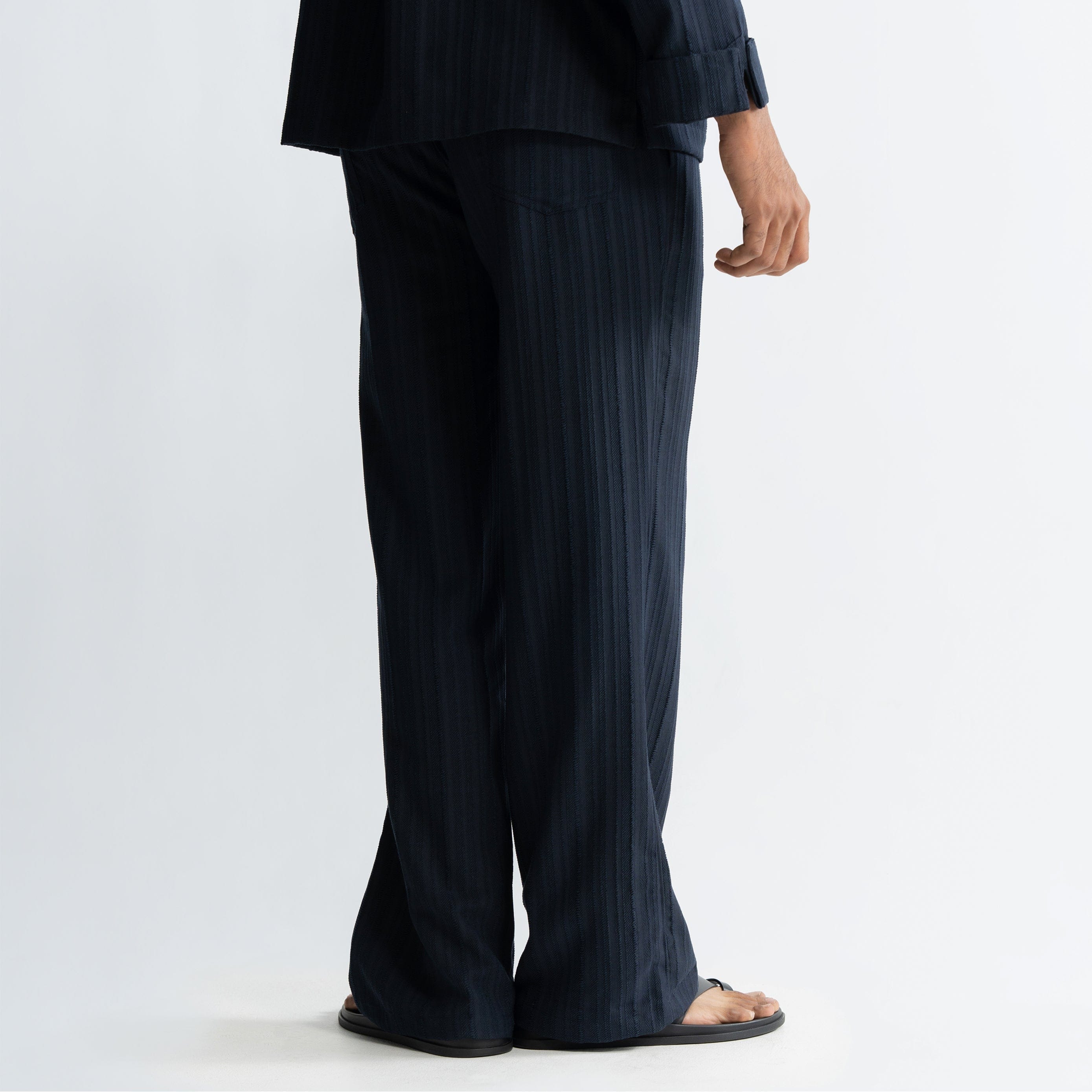Warping Theories TWINE PANTS - NAVY