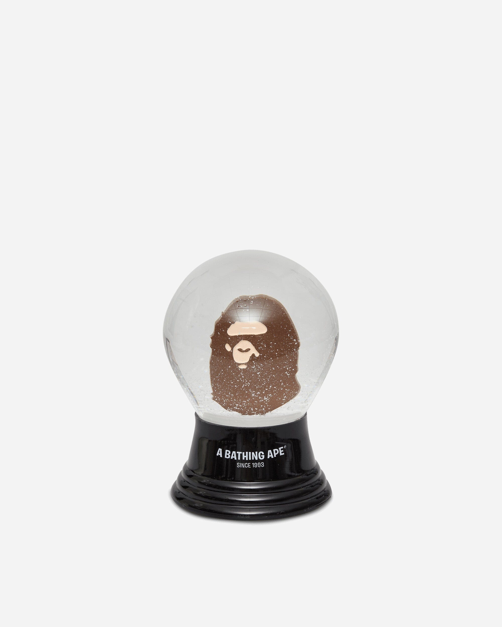 A Bathing Ape Ape Head Snow Globe Brown