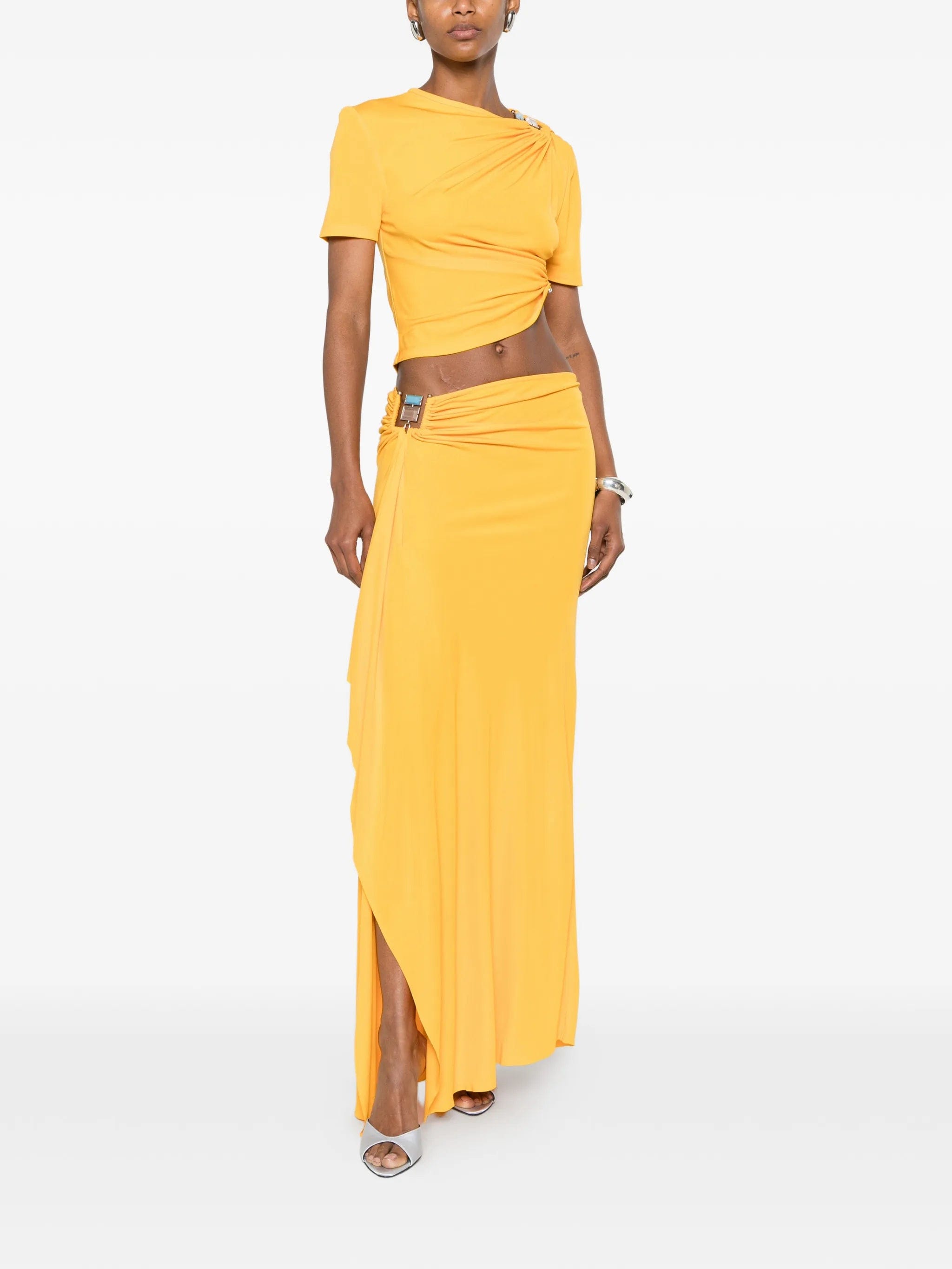 Christopher Esber Bezel Quartz maxi skirt