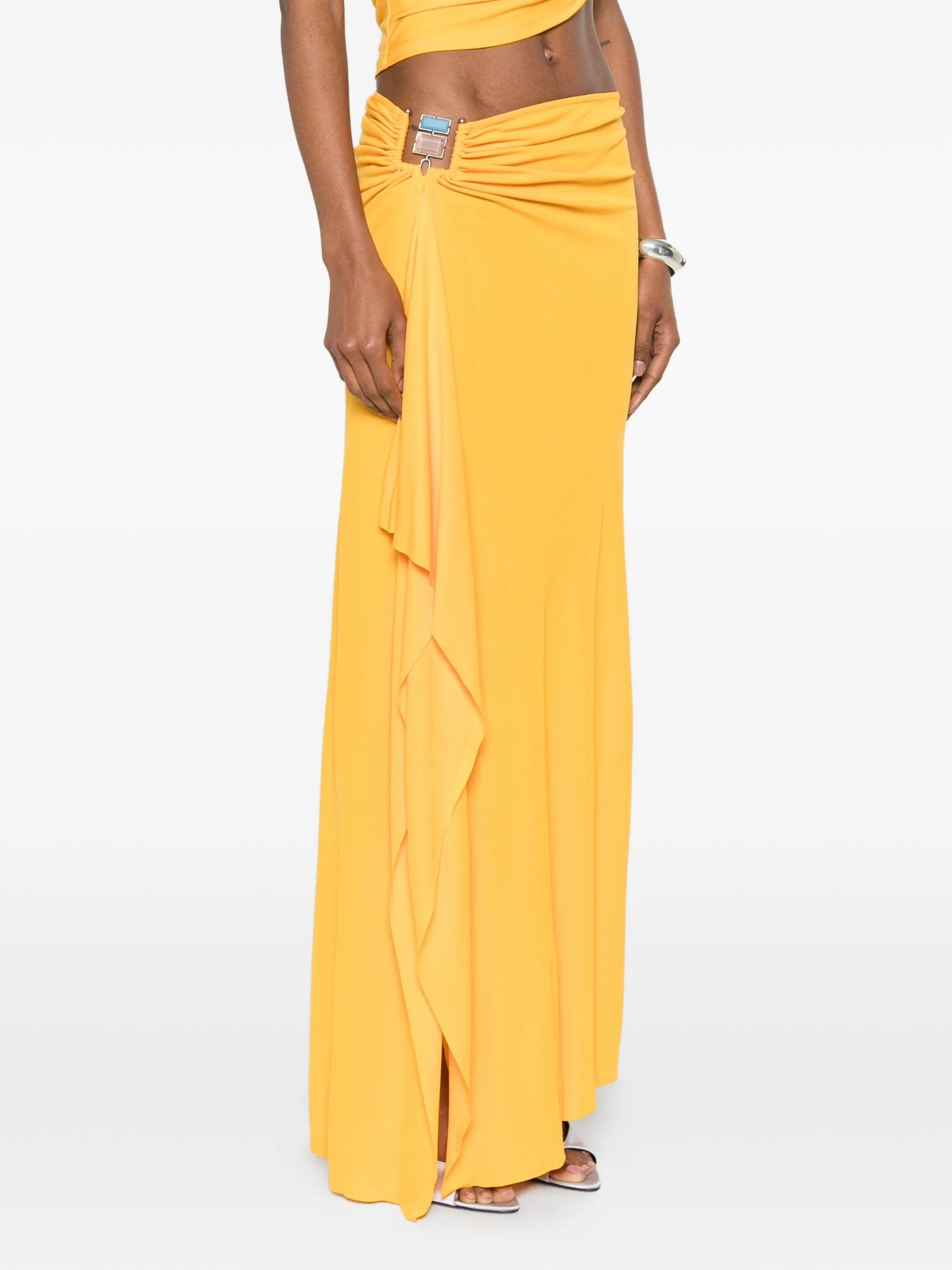 Christopher Esber Bezel Quartz maxi skirt