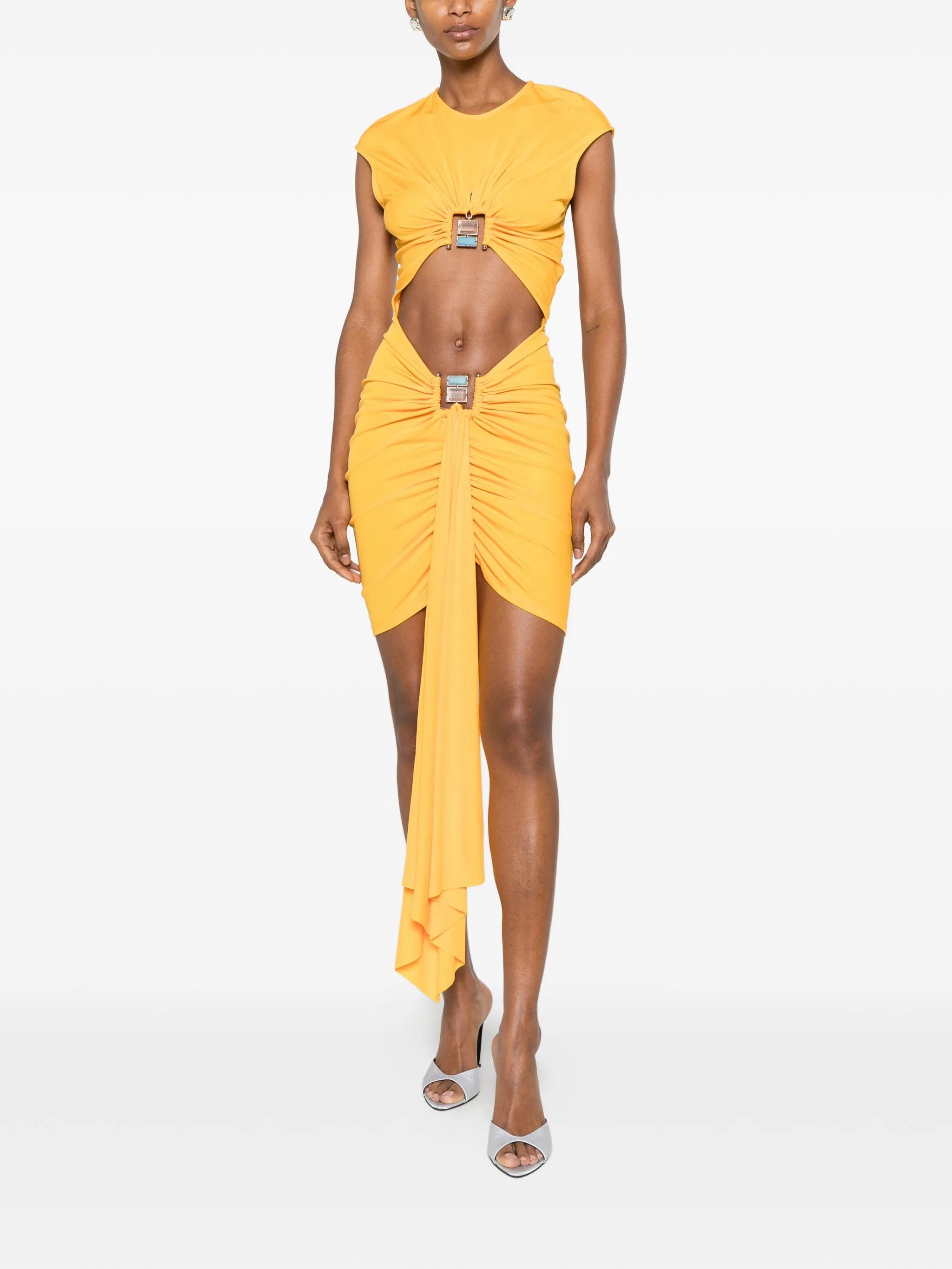 Christopher Esber Bezel Quartz cut - out dress