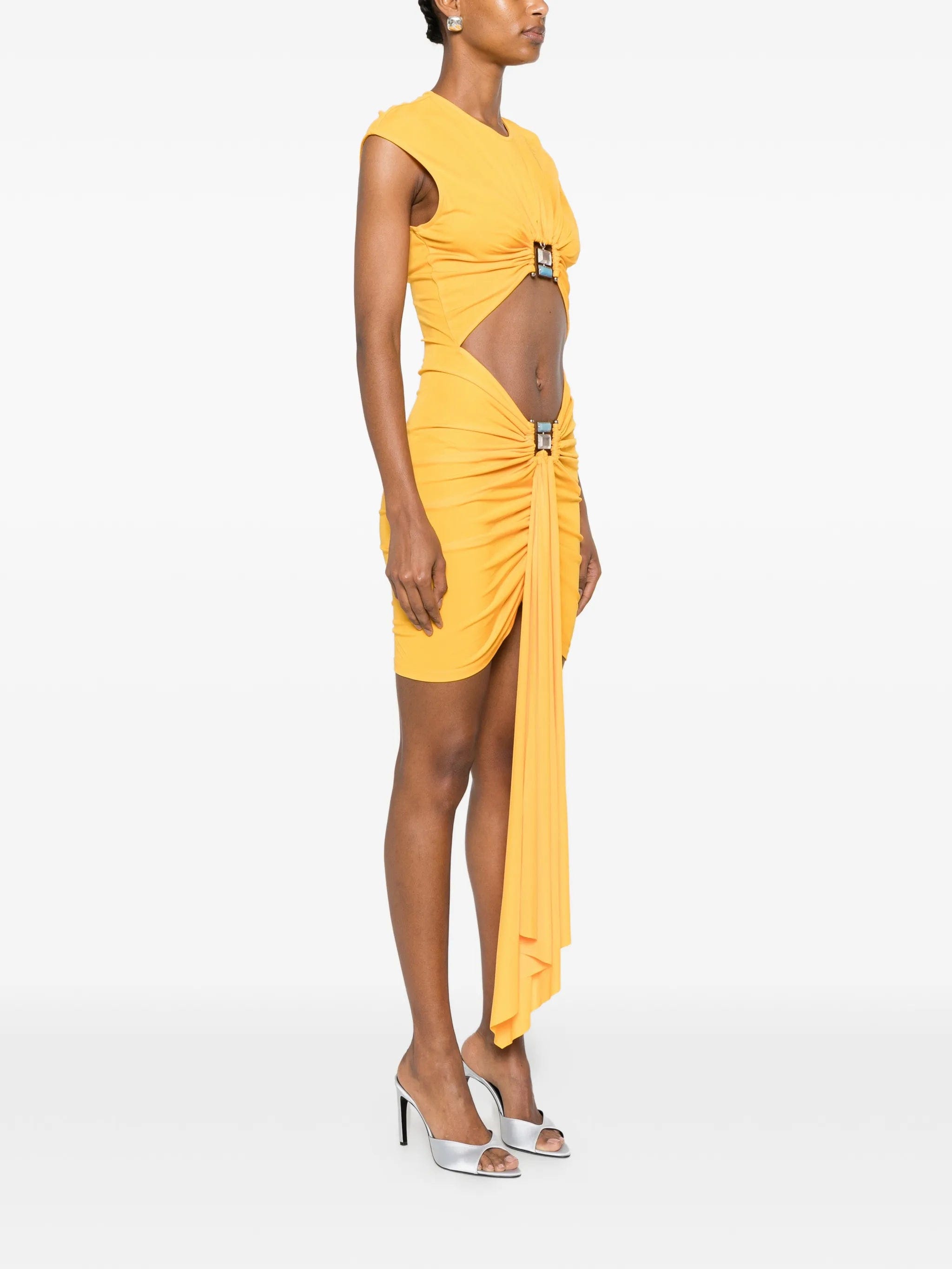 Christopher Esber Bezel Quartz cut - out dress