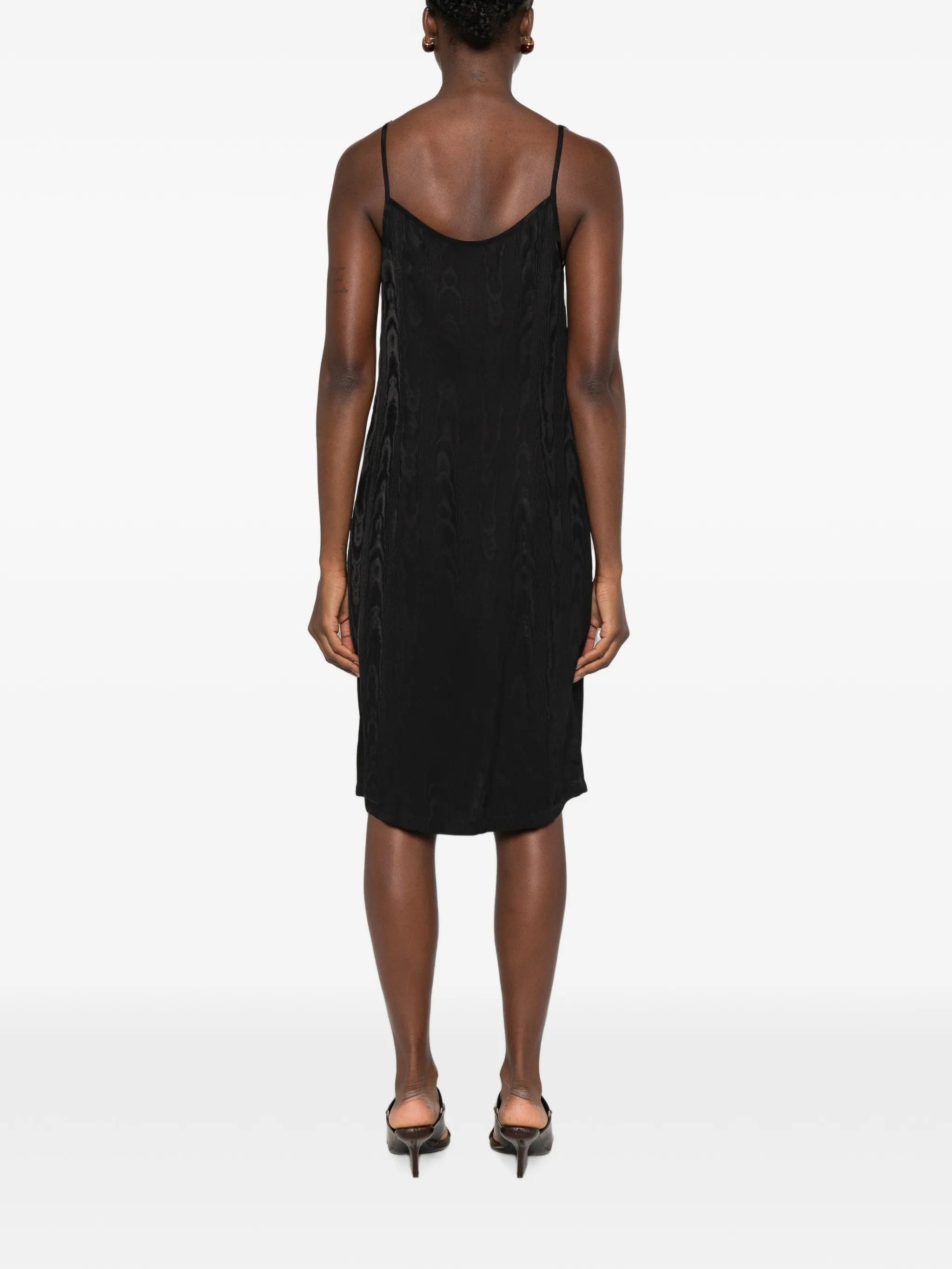 Dries Van Noten floral - embellished moiré - effect mini dress