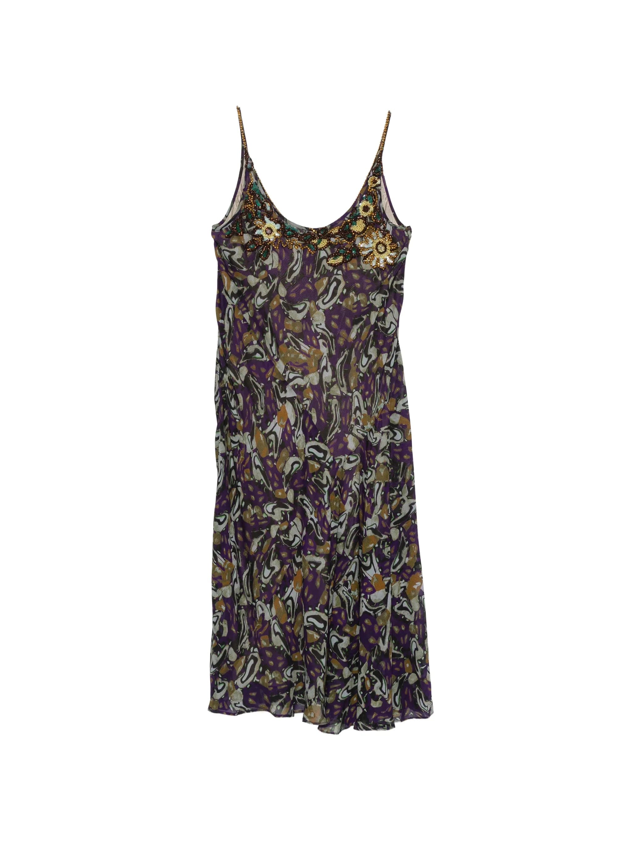 Dries Van Noten bead - embellished midi dress
