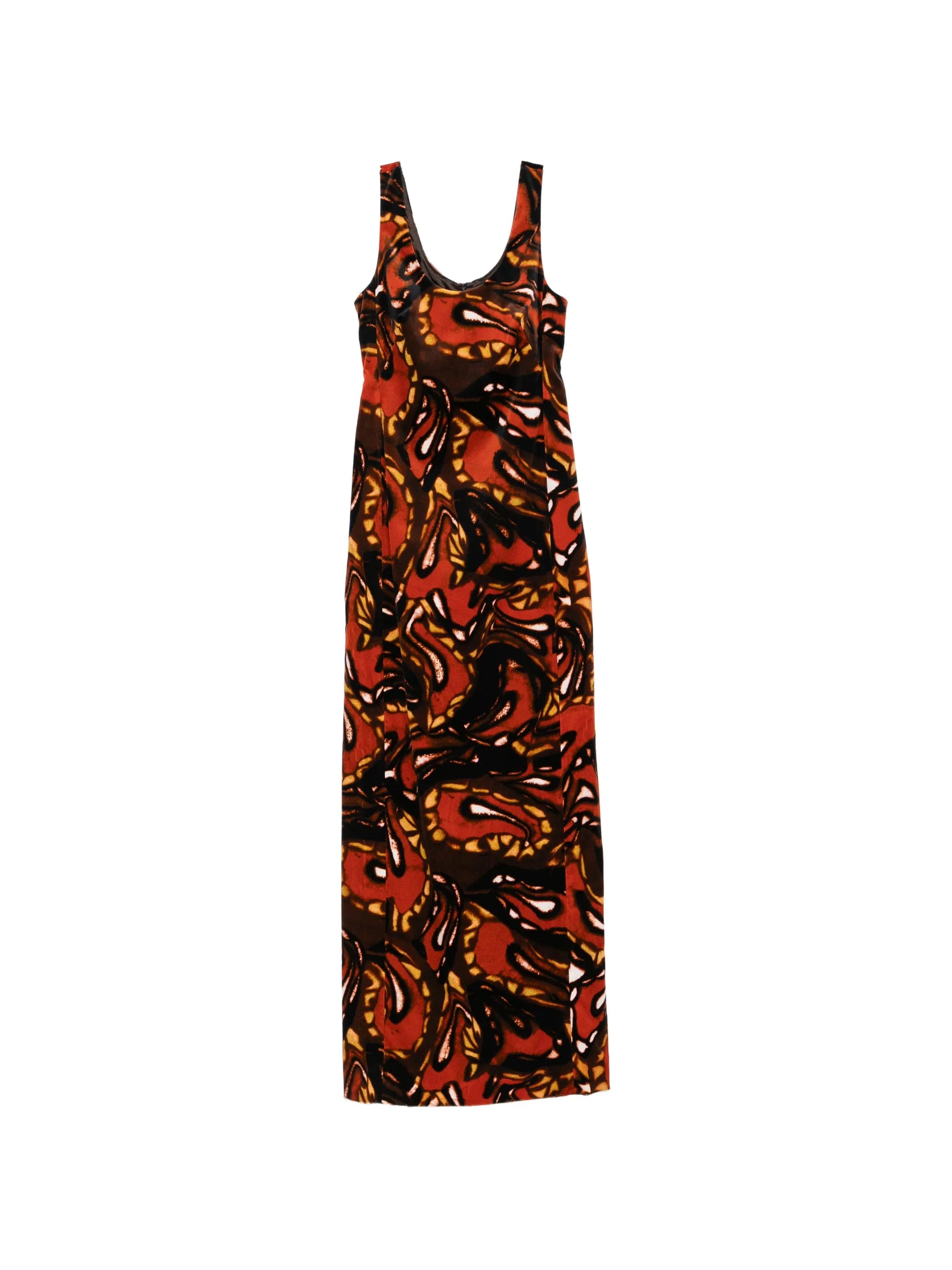 Dries Van Noten abstract - print sleeveless maxi dress