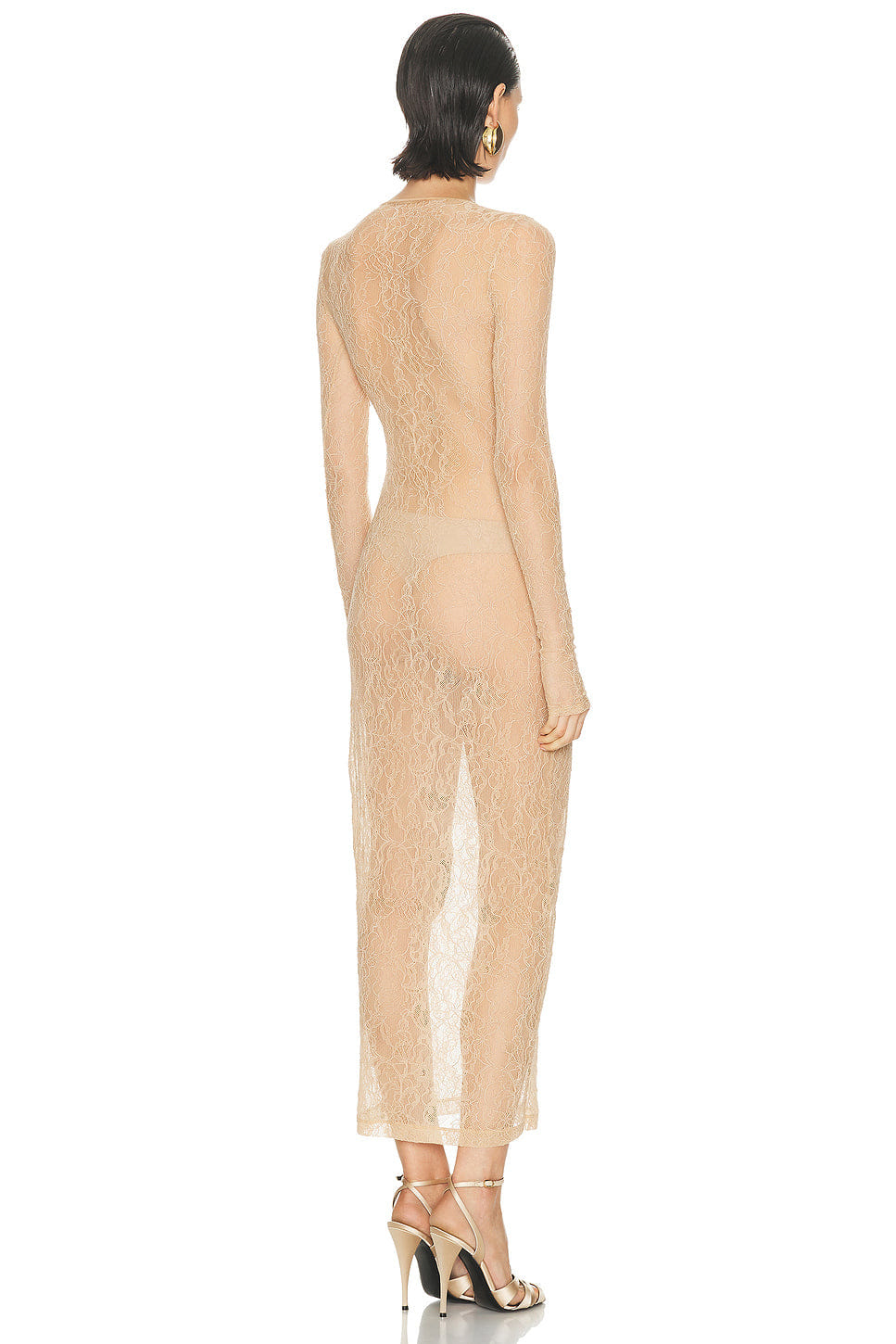 Wardrobe.nyc Lace Long Sleeve Dress