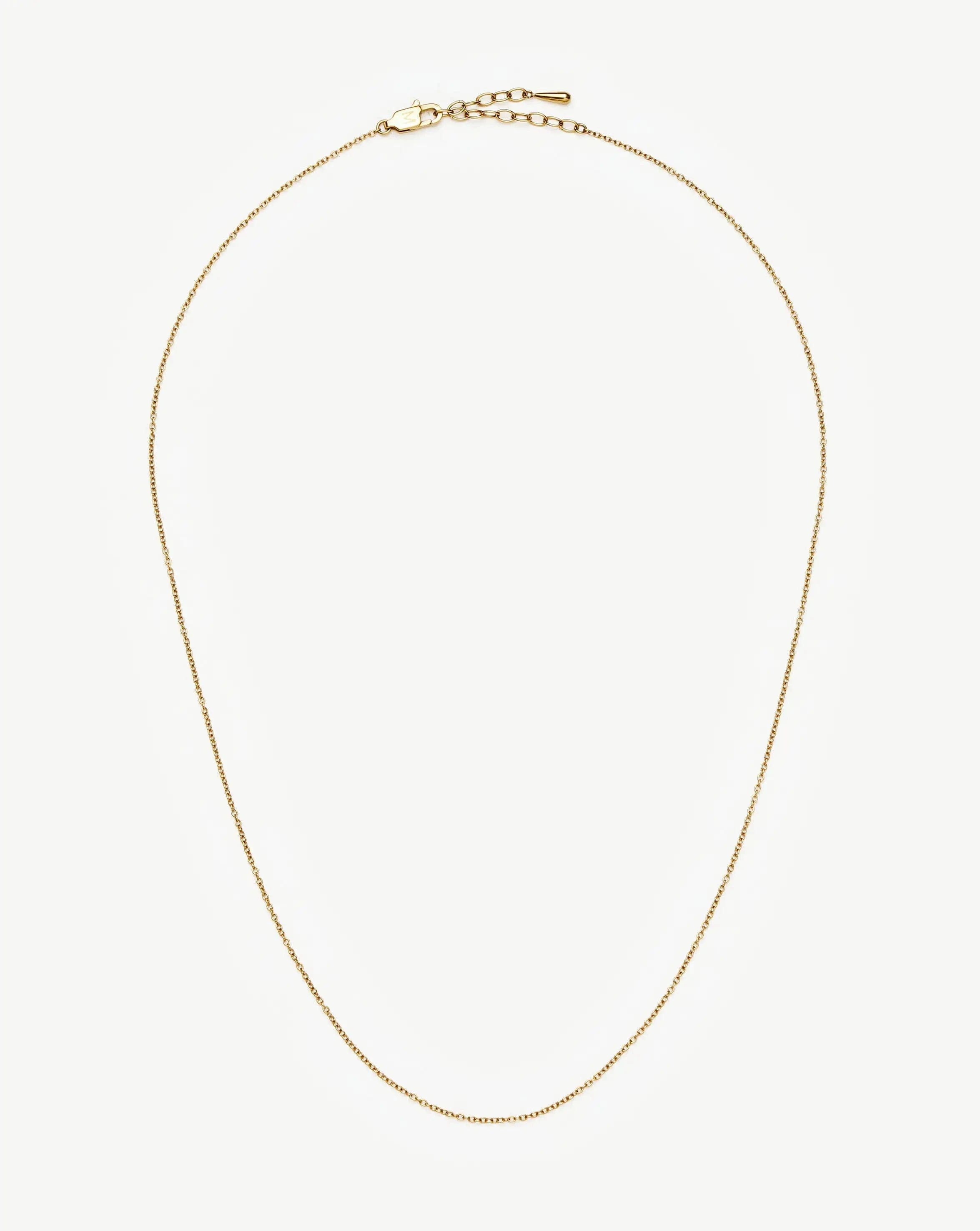 Missoma Long Trace Chain Necklace | 18ct Gold Plated
